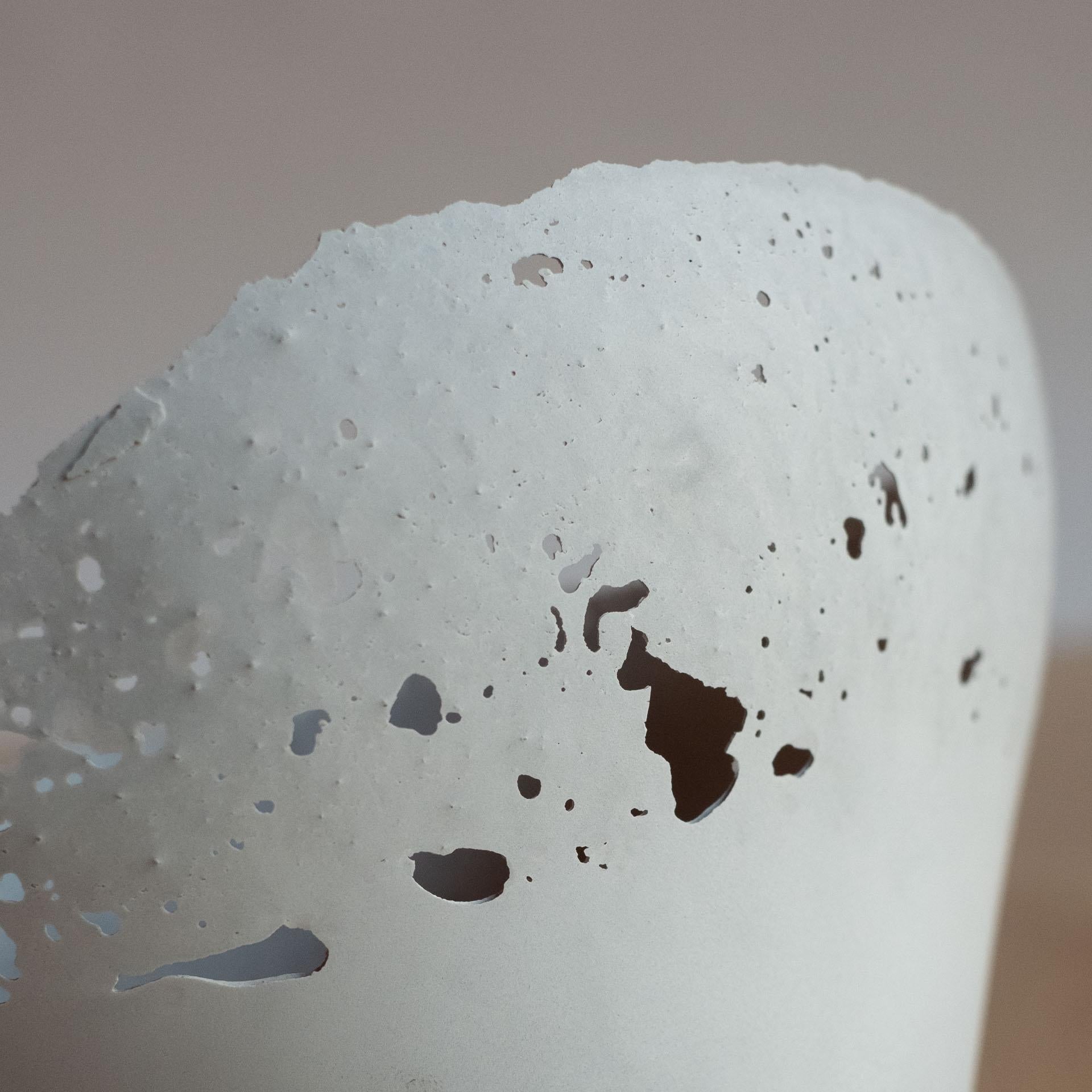 Handmade Cast Concrete Bowl in Grey by UME Studio For Sale 6