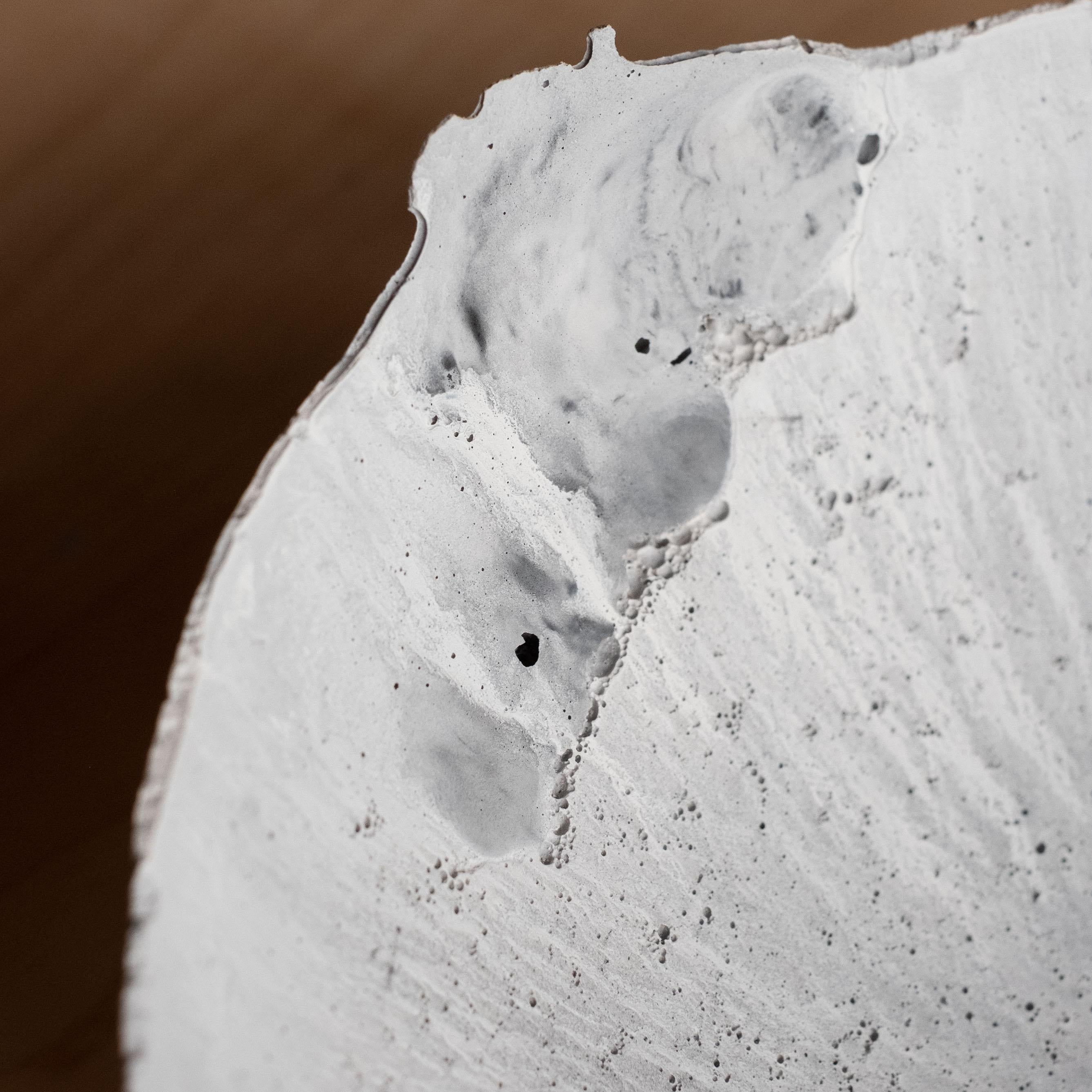 Handmade Cast Concrete Bowl in Grey by UME Studio For Sale 6