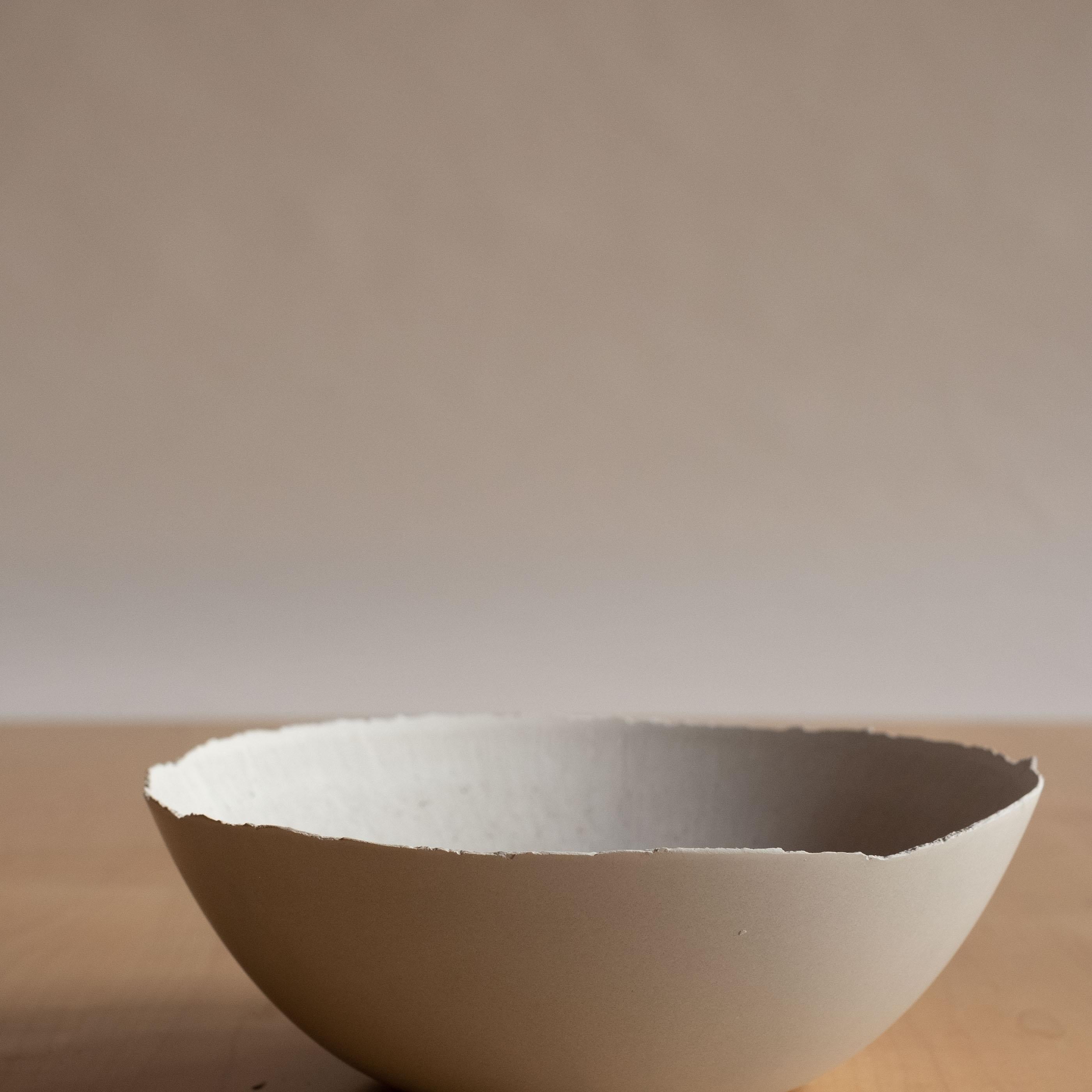 Handmade Cast Concrete Bowl in Grey by UME Studio For Sale 7