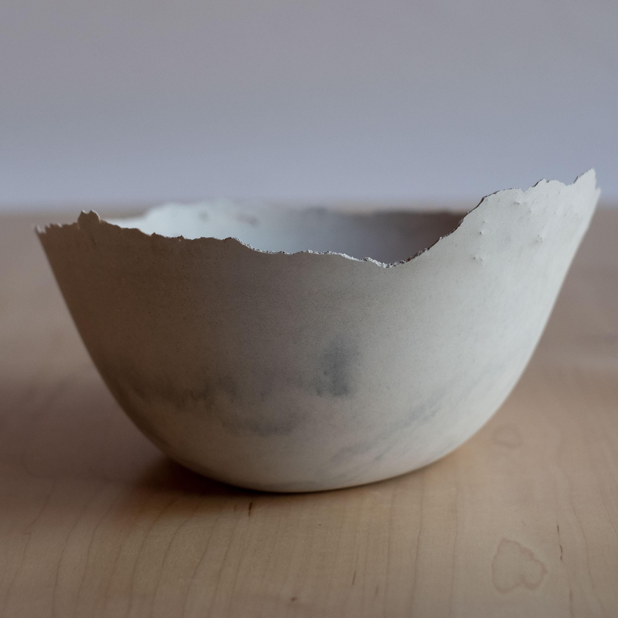 Handmade Cast Concrete Bowl in Grey by UME Studio For Sale 7