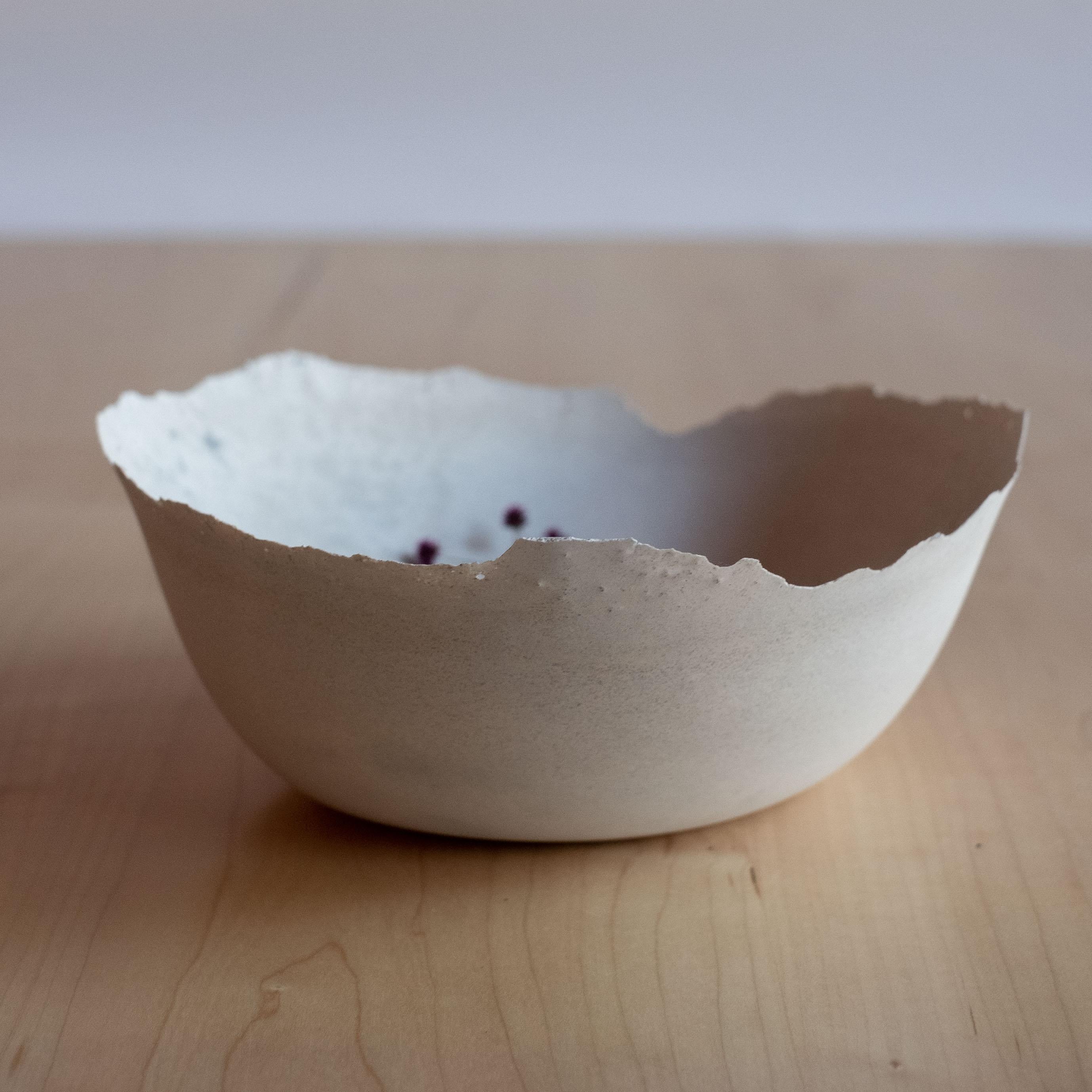 Handmade Cast Concrete Bowl in Grey by UME Studio For Sale 7