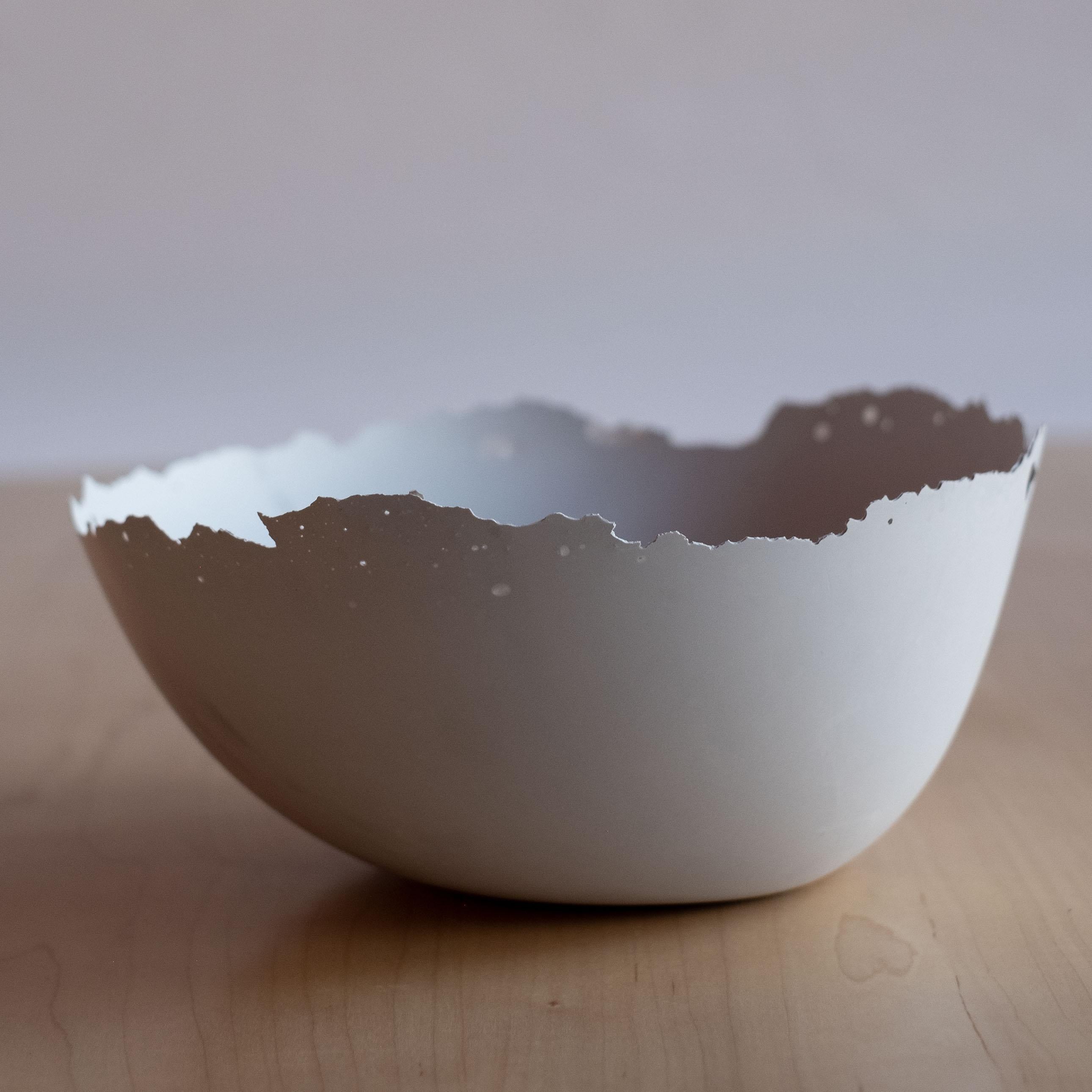 Handmade Cast Concrete Bowl in Grey by UME Studio For Sale 7