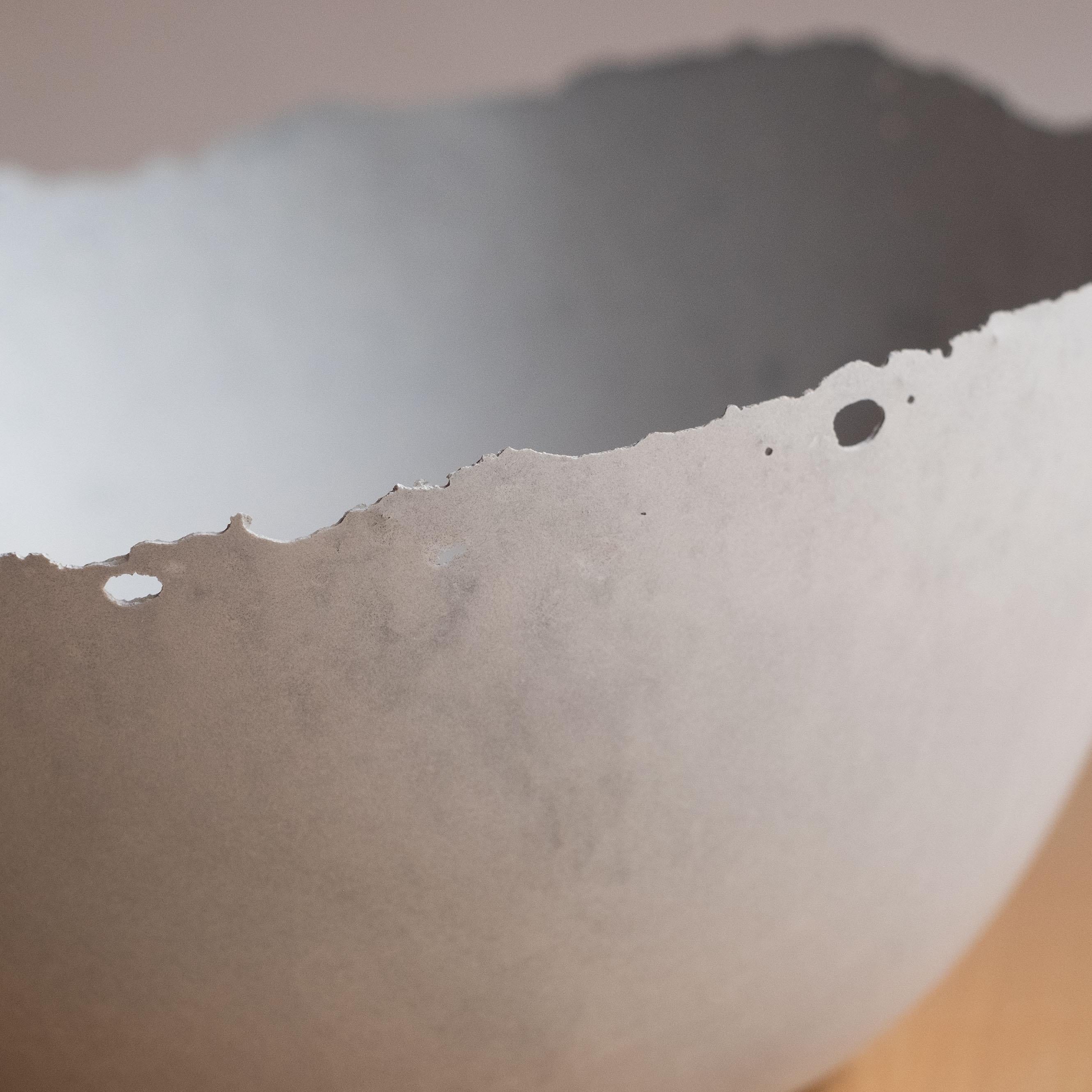Handmade Cast Concrete Bowl in Grey by UME Studio For Sale 7