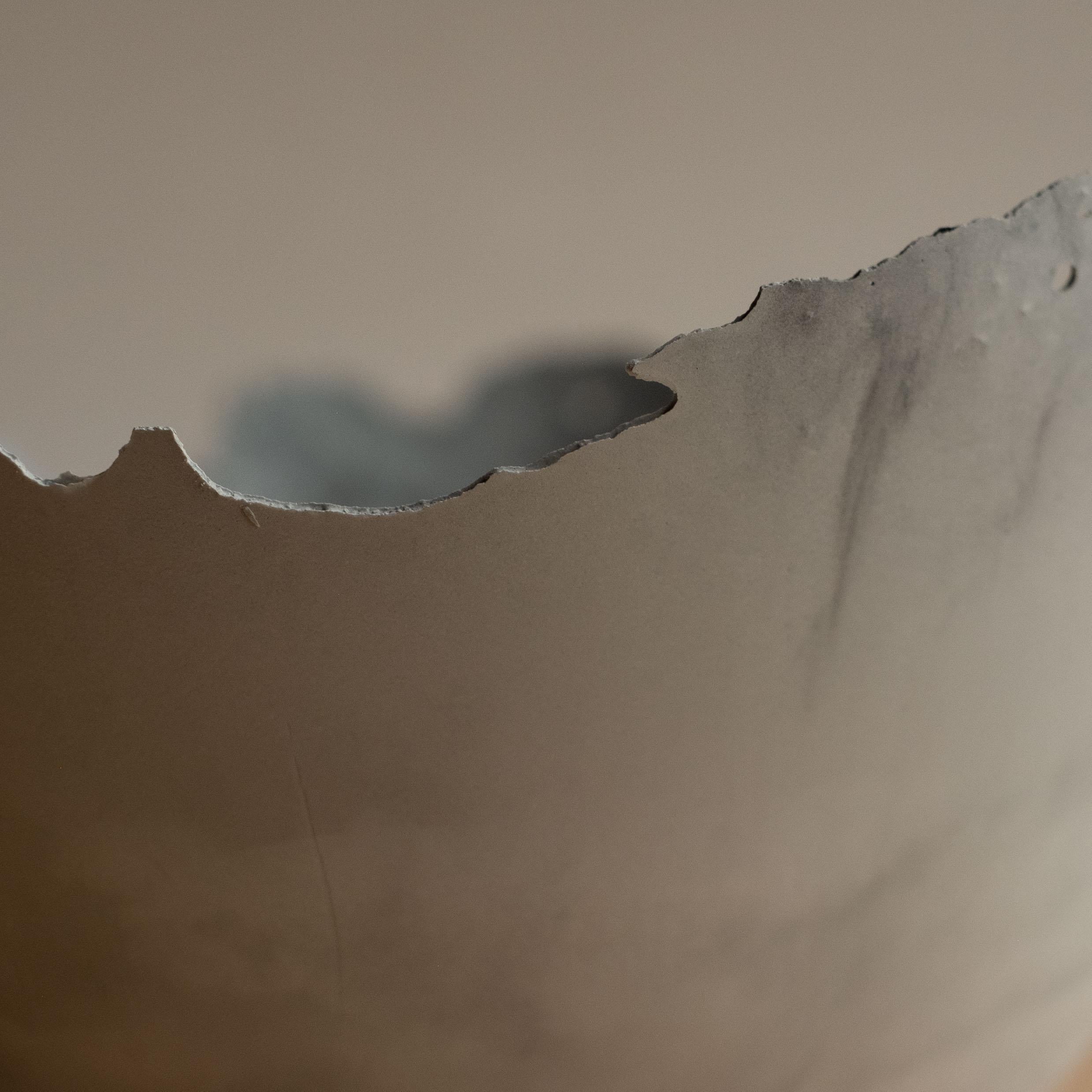 Handmade Cast Concrete Bowl in Grey by UME Studio For Sale 7
