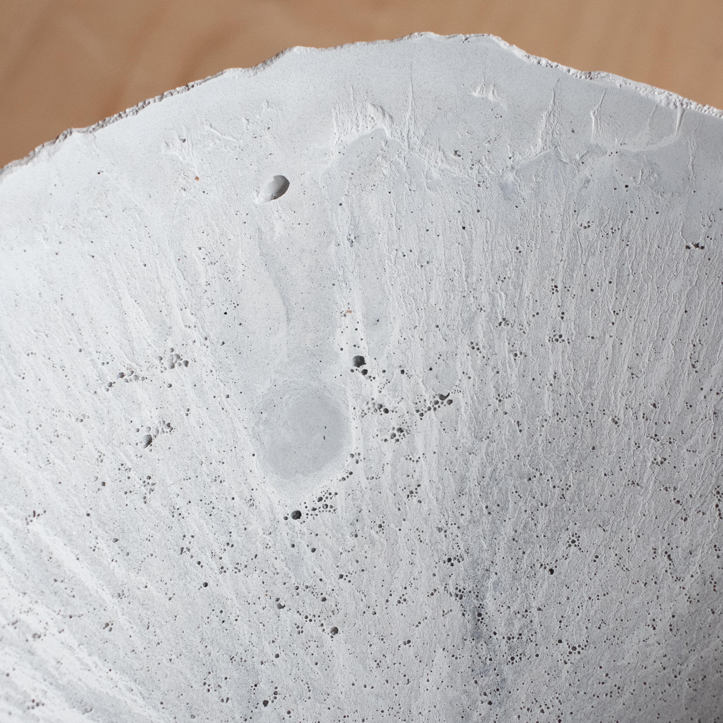 Handmade Cast Concrete Bowl in Grey by UME Studio For Sale 7