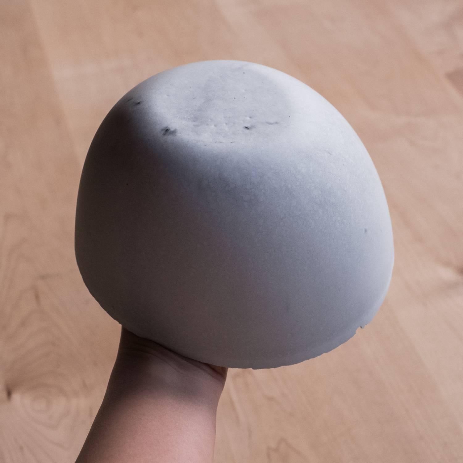 Handmade Cast Concrete Bowl in Grey by UMÉ Studio 8
