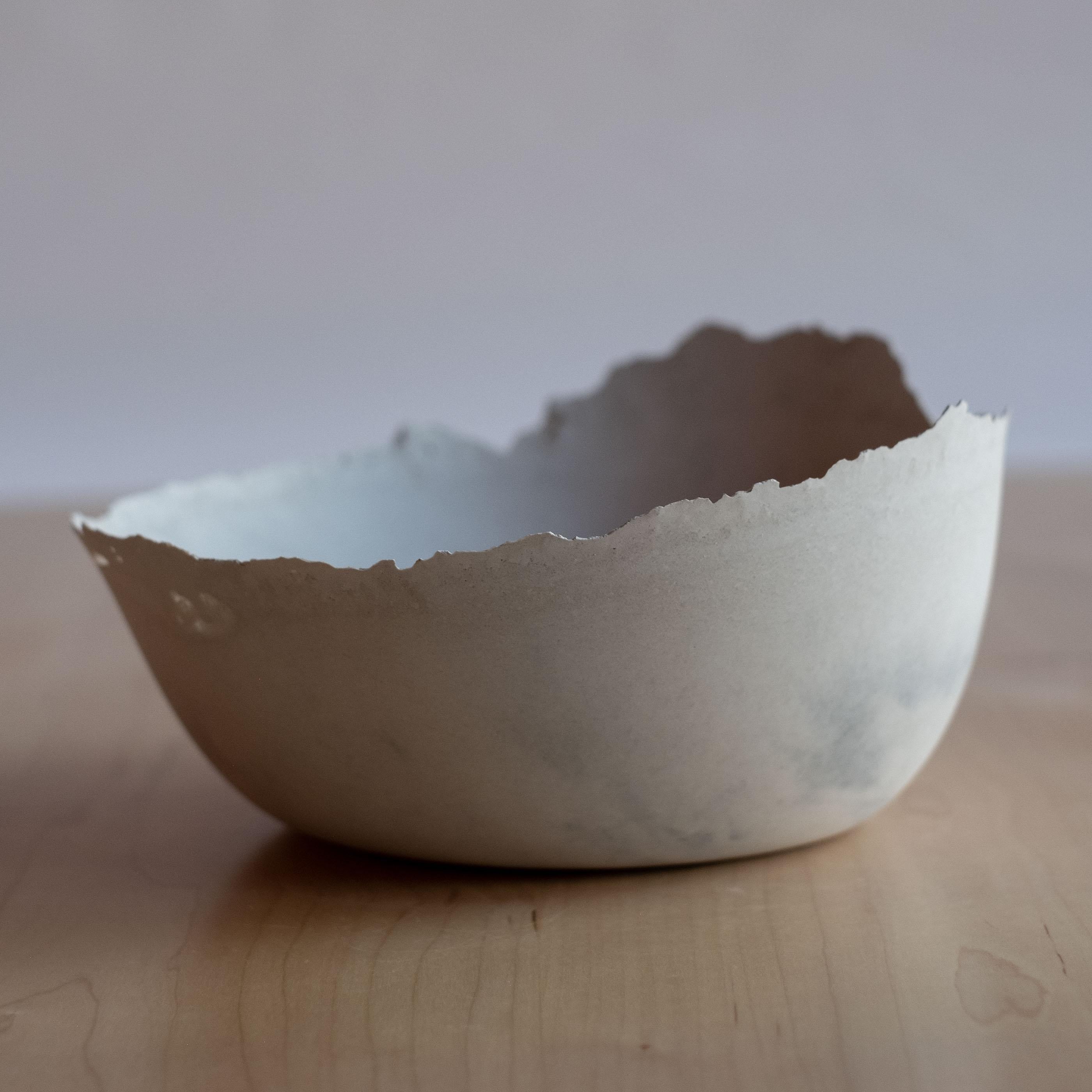 Handmade Cast Concrete Bowl in Grey by UME Studio For Sale 8