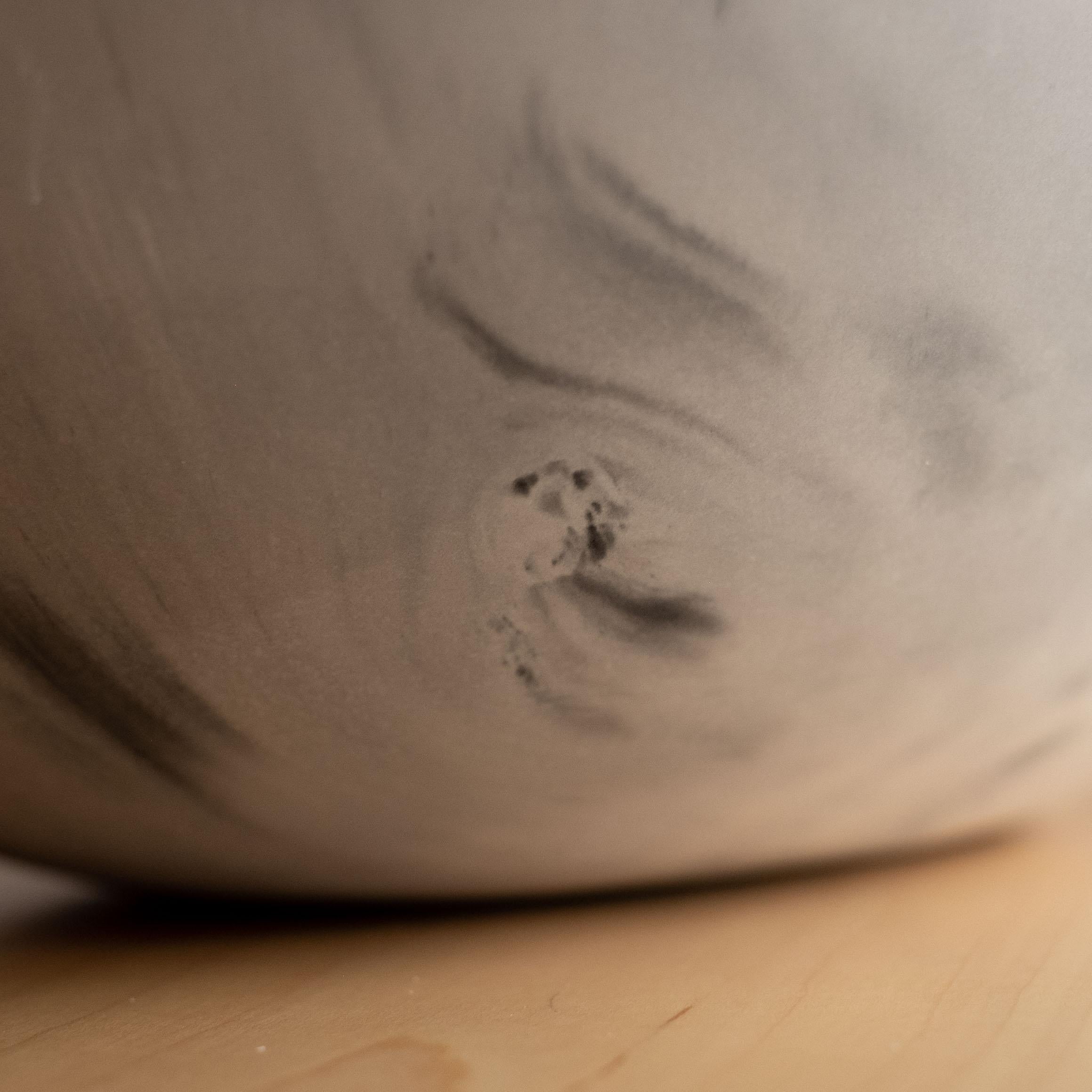 Handmade Cast Concrete Bowl in Grey by UME Studio For Sale 8