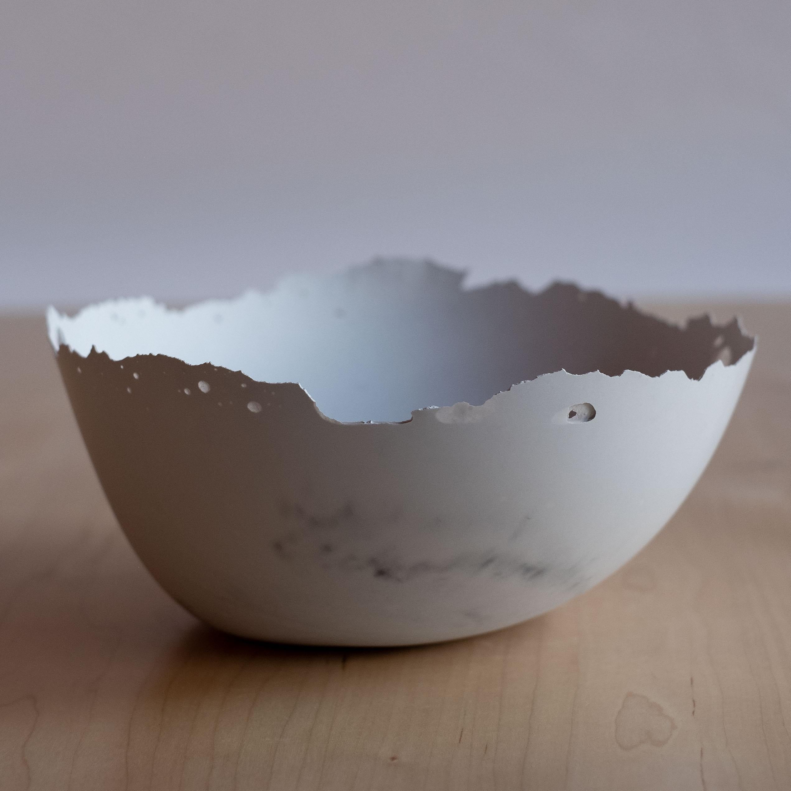 Handmade Cast Concrete Bowl in Grey by UME Studio For Sale 8