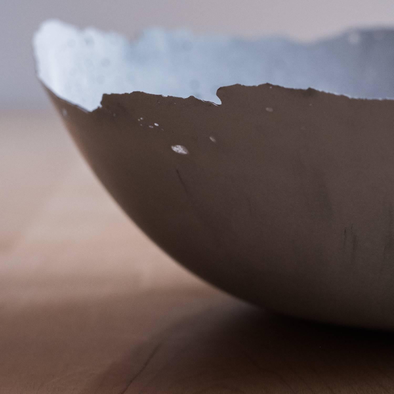 Handmade Cast Concrete Bowl in Grey by UMÉ Studio 9