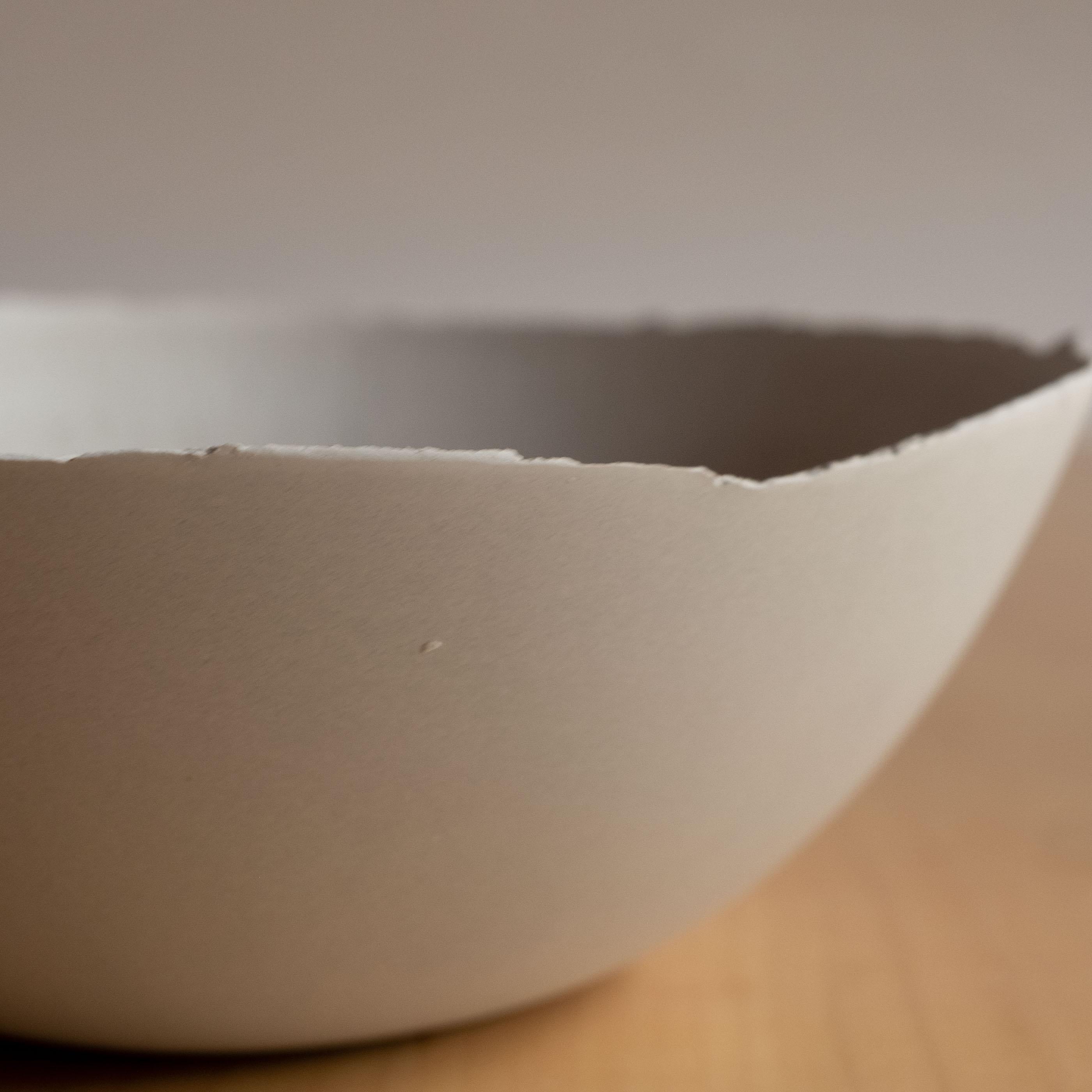 Handmade Cast Concrete Bowl in Grey by UME Studio For Sale 9