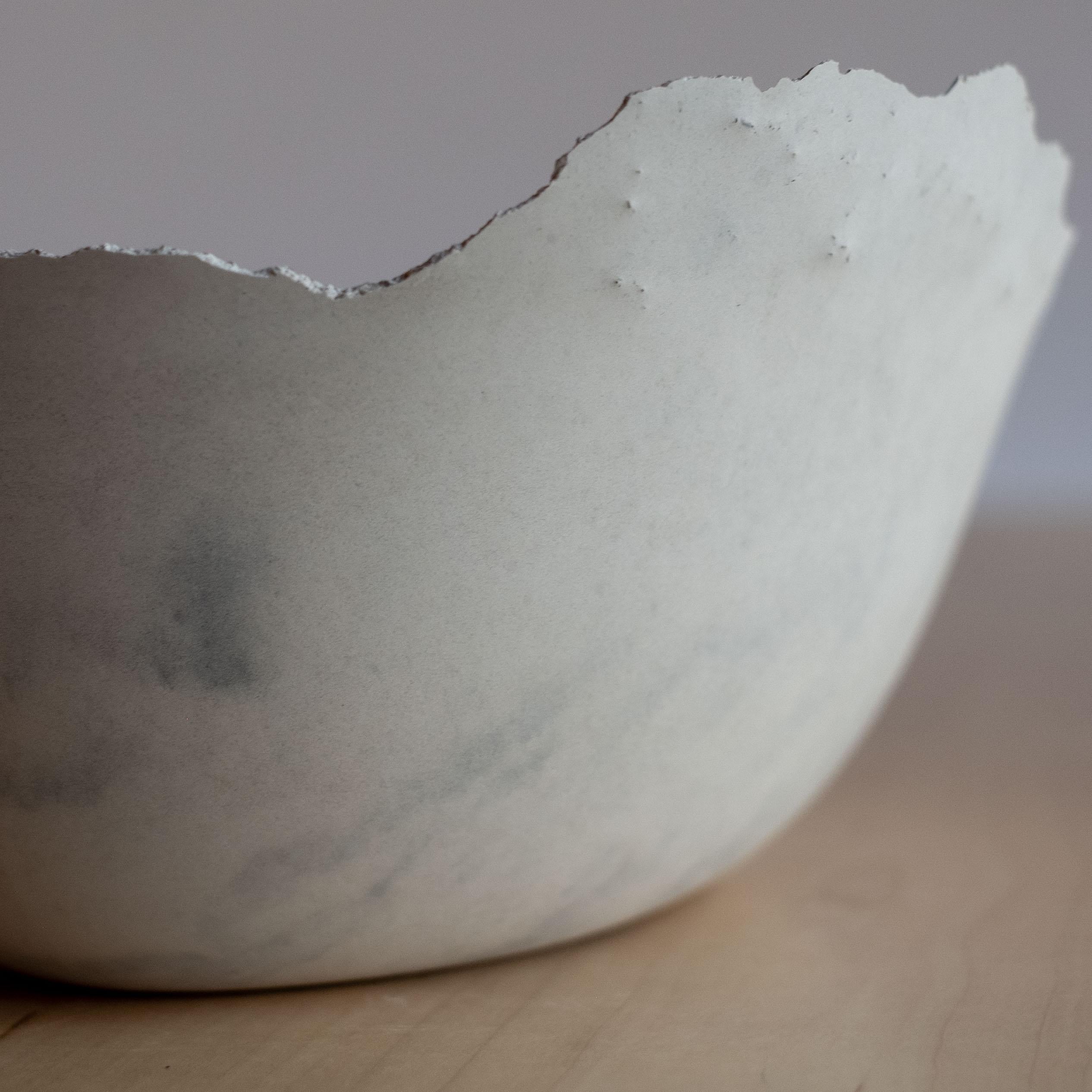 Handmade Cast Concrete Bowl in Grey by UME Studio For Sale 9
