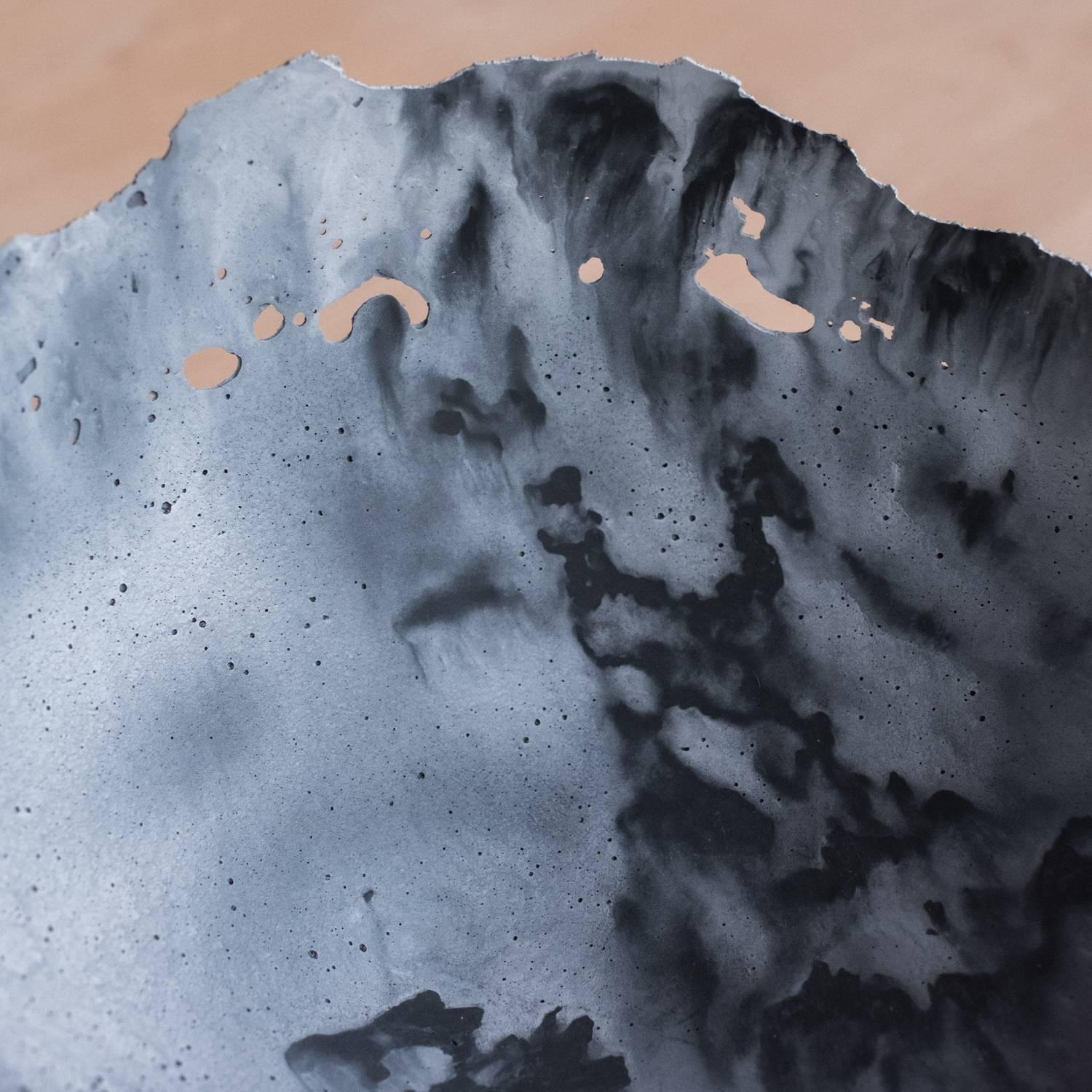 Handmade Cast Concrete Bowl in Grey by UMÉ Studio 10