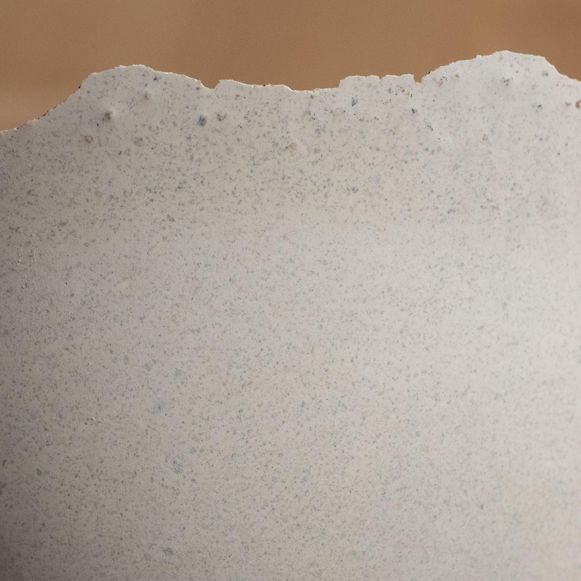 Handmade Cast Concrete Bowl in Grey by UMÉ Studio For Sale 10