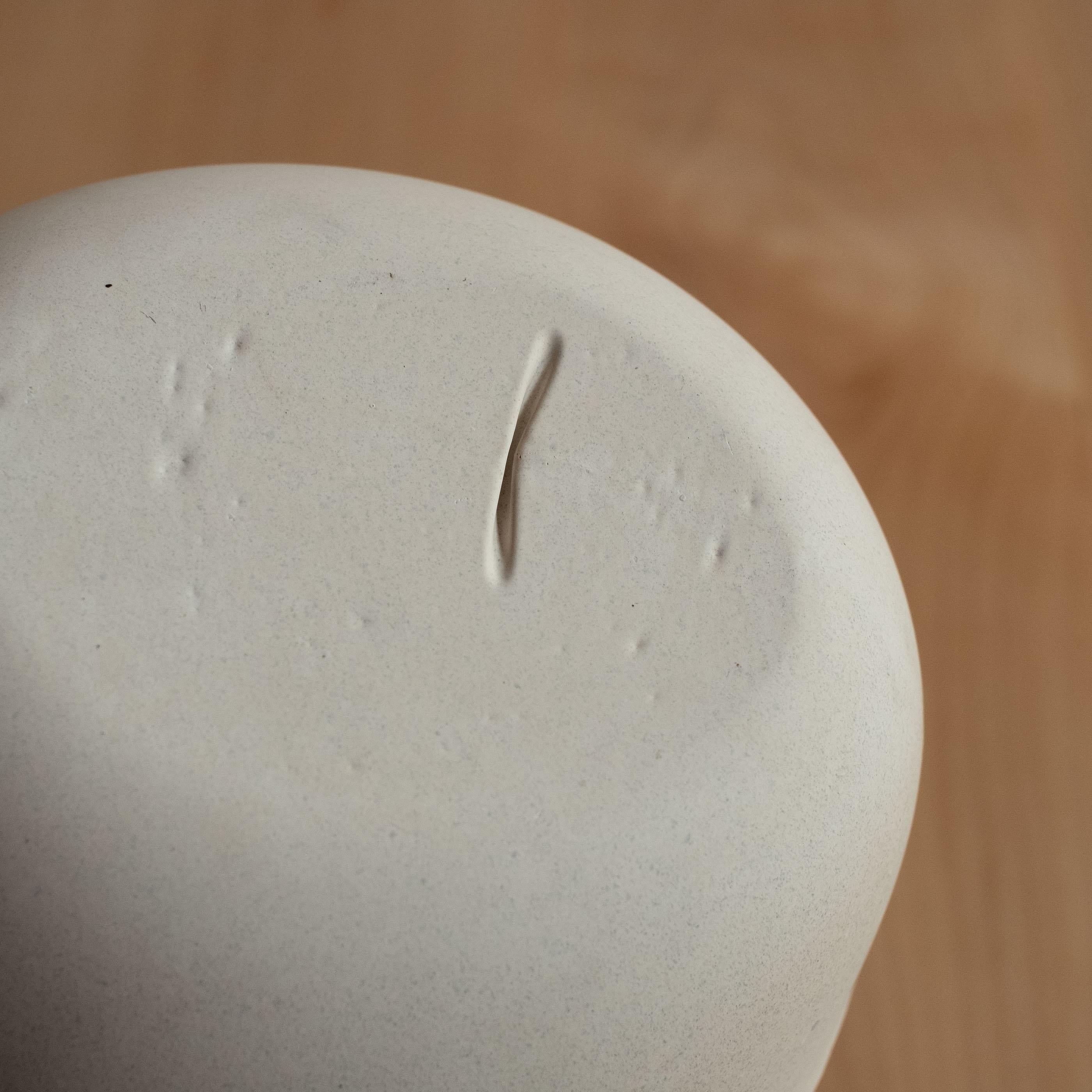 Handmade Cast Concrete Bowl in Grey by UMÉ Studio For Sale 12