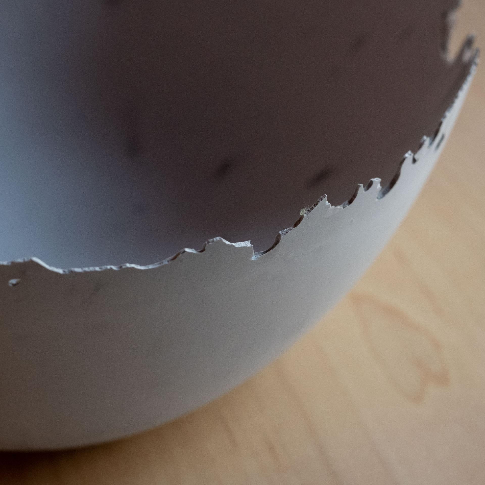 Bol gris en béton moulé à la main par UME Studio en vente 10