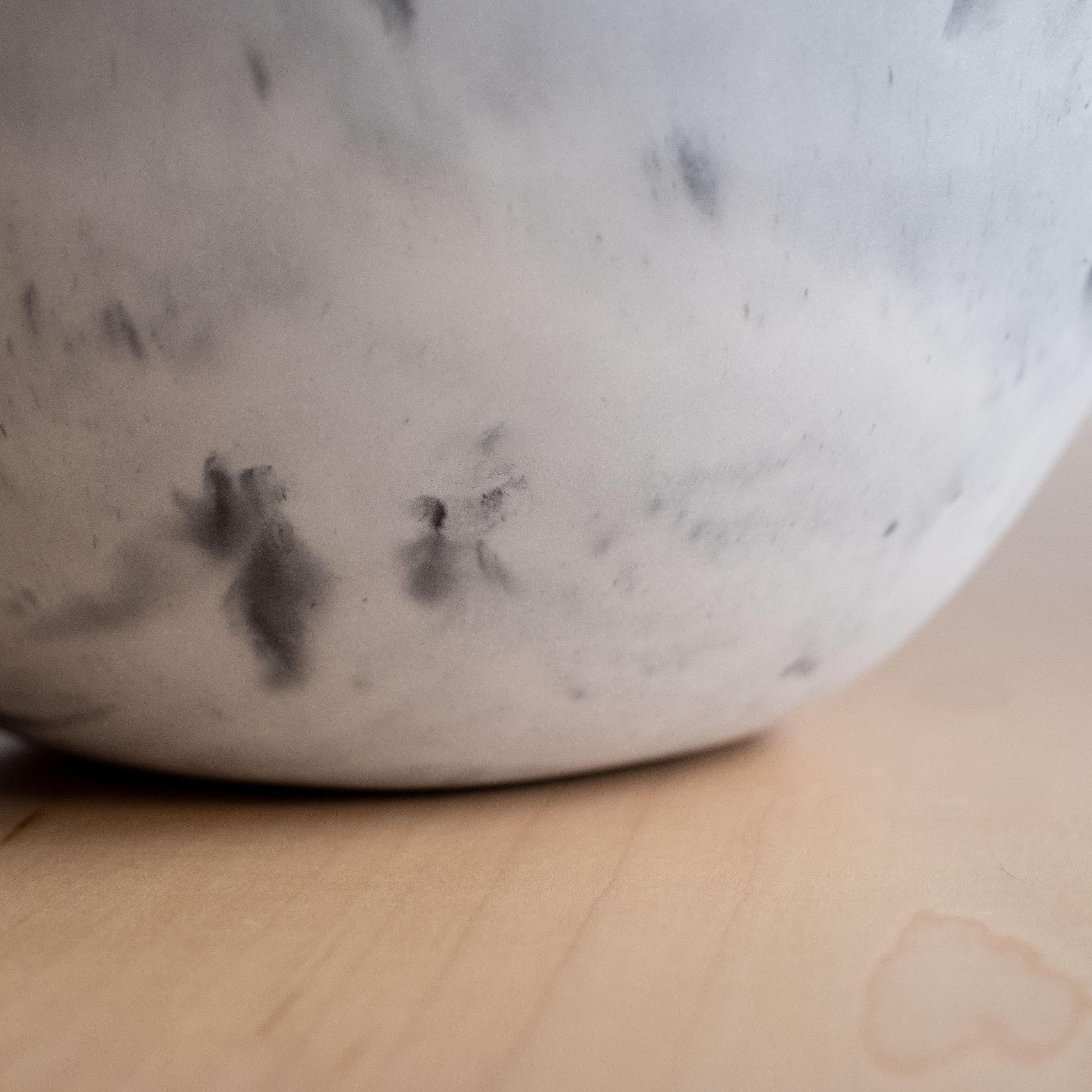 Handmade Cast Concrete Bowl in Grey by UME Studio For Sale 12