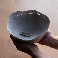 Handmade Cast Concrete Bowl in Grey by UME Studio