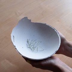 Handmade Cast Concrete Bowl in Grey by UME Studio