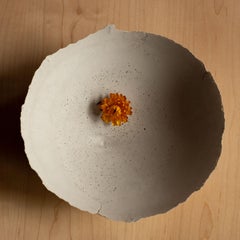 Handmade Cast Concrete Bowl in Grey by Umé Studio