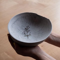 Handmade Cast Concrete Bowl in Grey by UME Studio