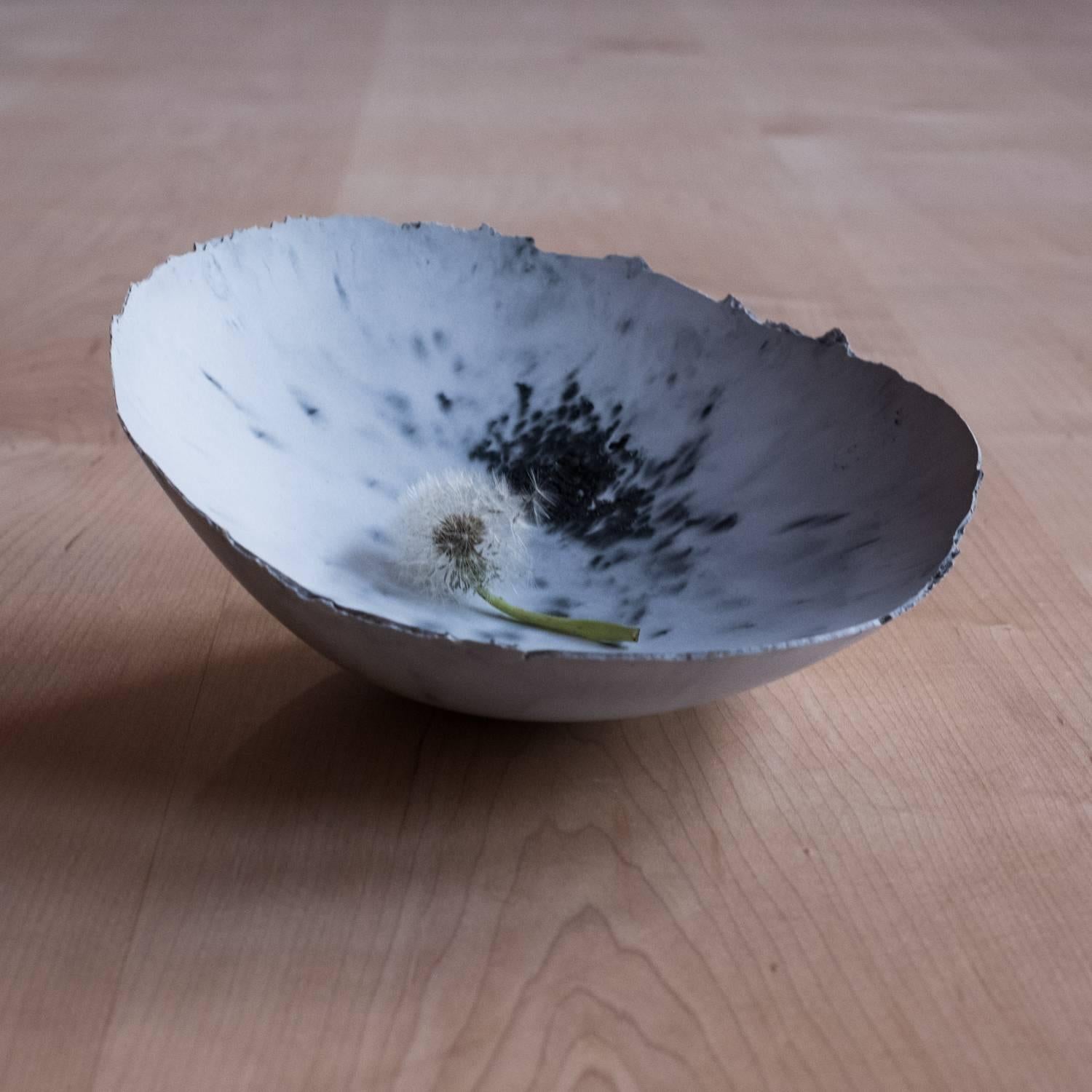 American Handmade Cast Concrete Bowl in Grey by UMÉ Studio