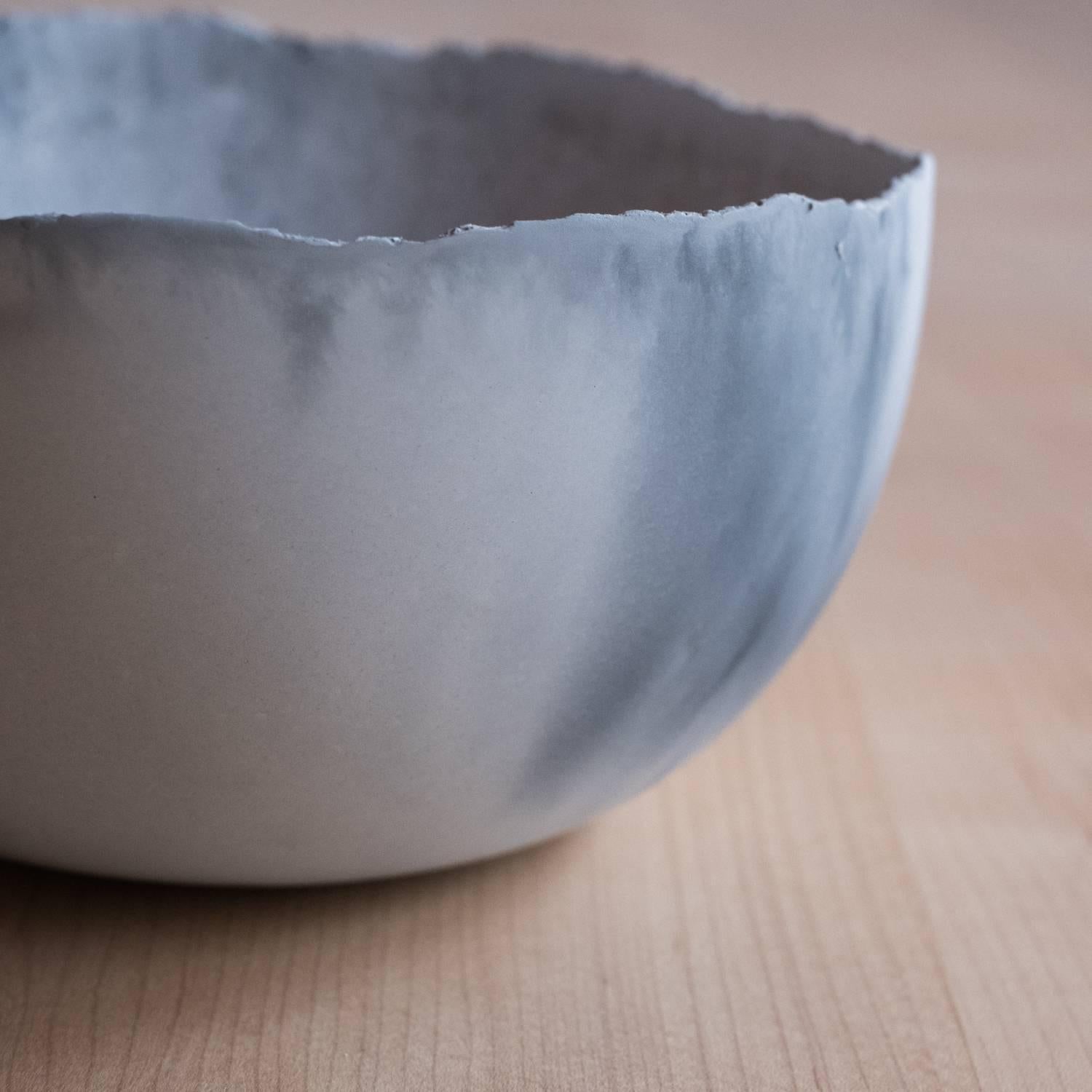 American Handmade Cast Concrete Bowl in Grey by UMÉ Studio