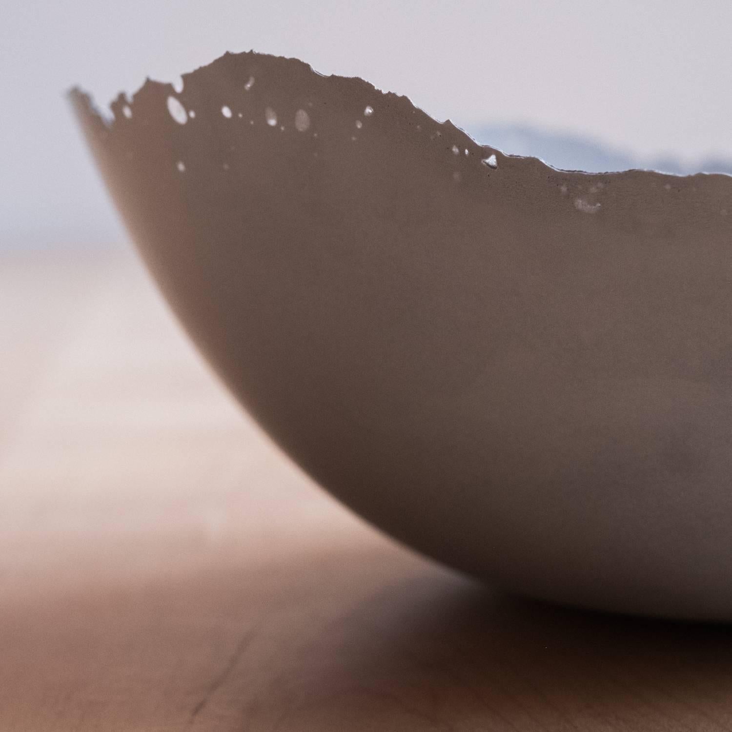 American Handmade Cast Concrete Bowl in Grey by UMÉ Studio