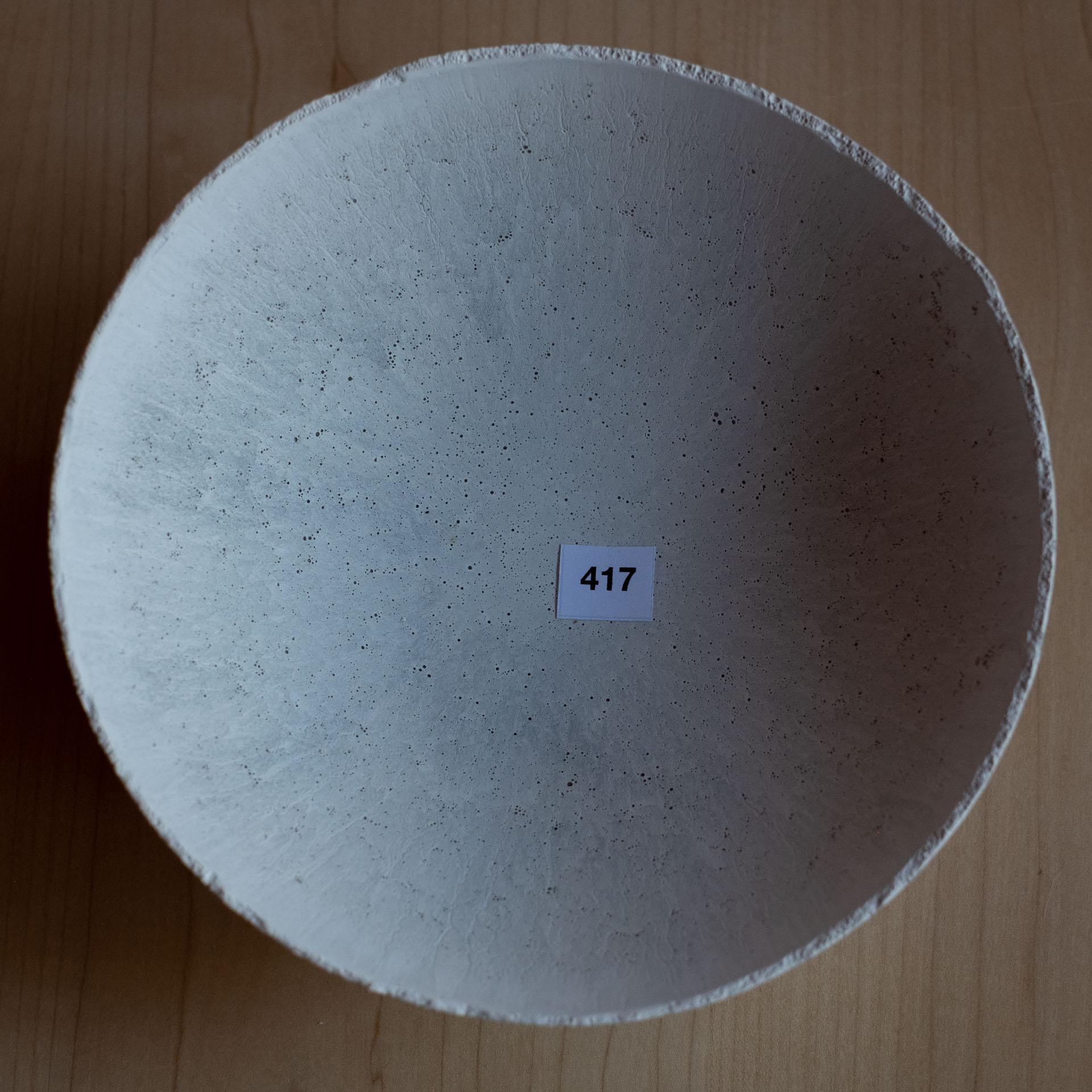 American Handmade Cast Concrete Bowl in Grey by UME Studio For Sale