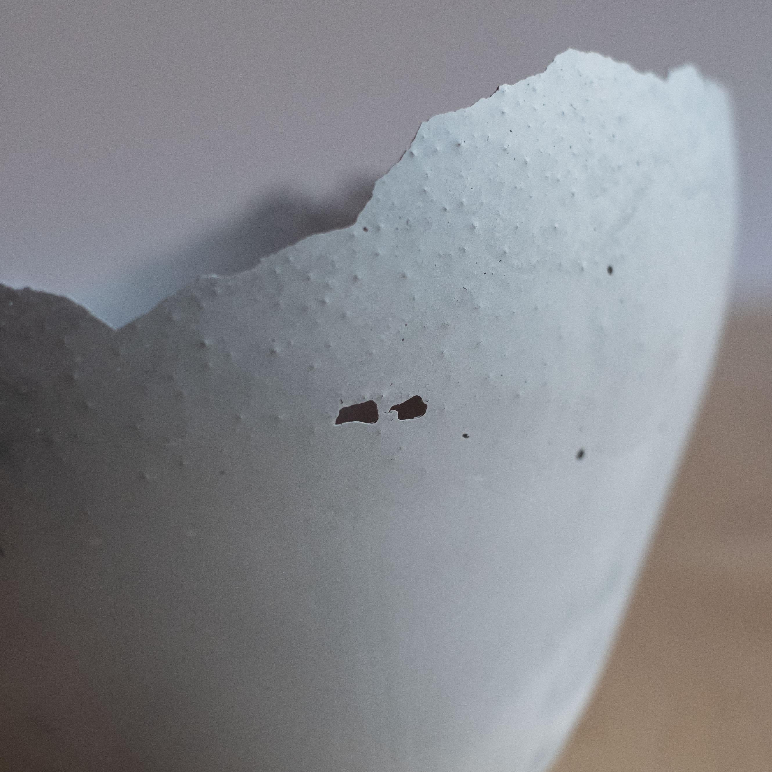 Handmade Cast Concrete Bowl in Grey by UME Studio In New Condition For Sale In Oakland, CA