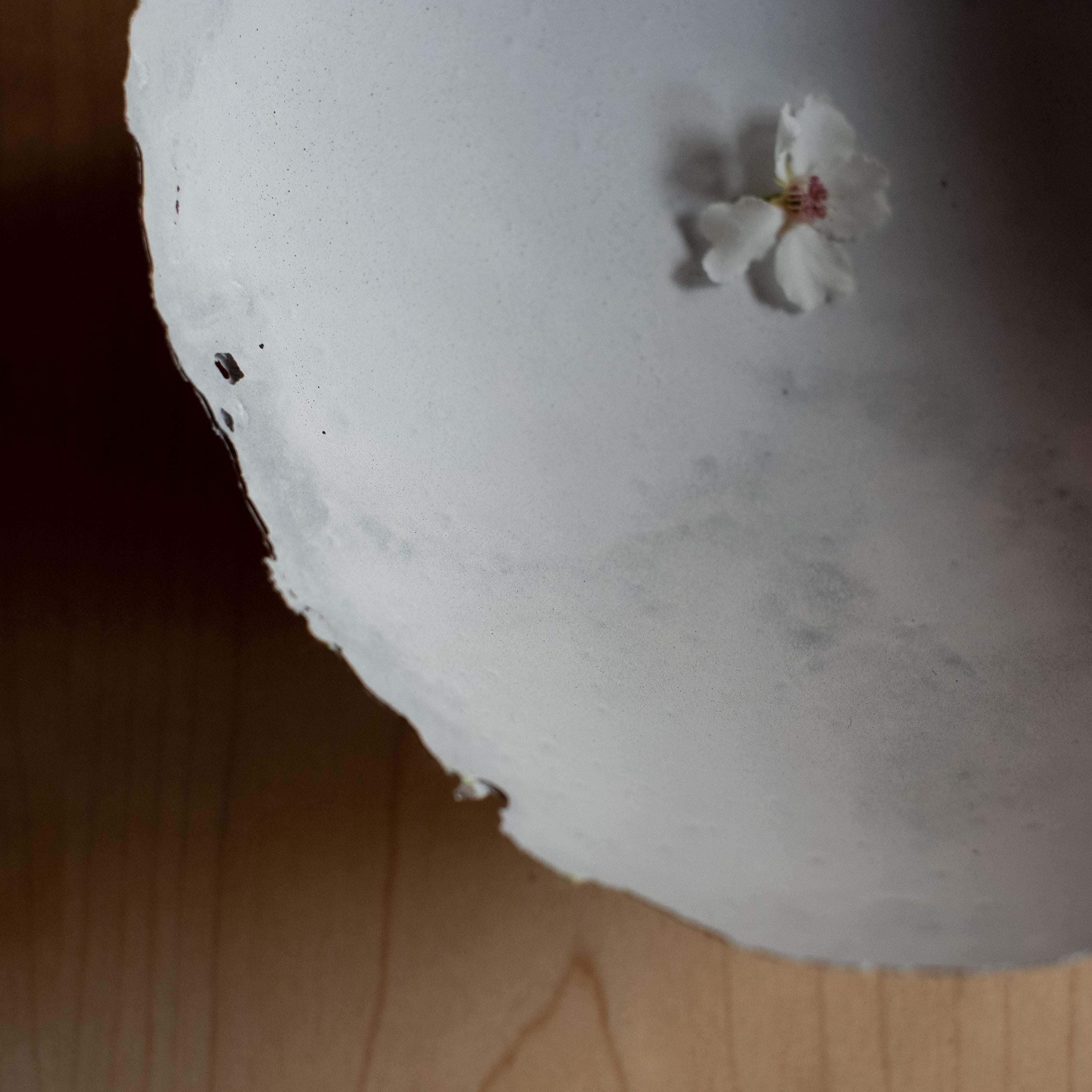 Handmade Cast Concrete Bowl in Grey by UME Studio In New Condition For Sale In Oakland, CA