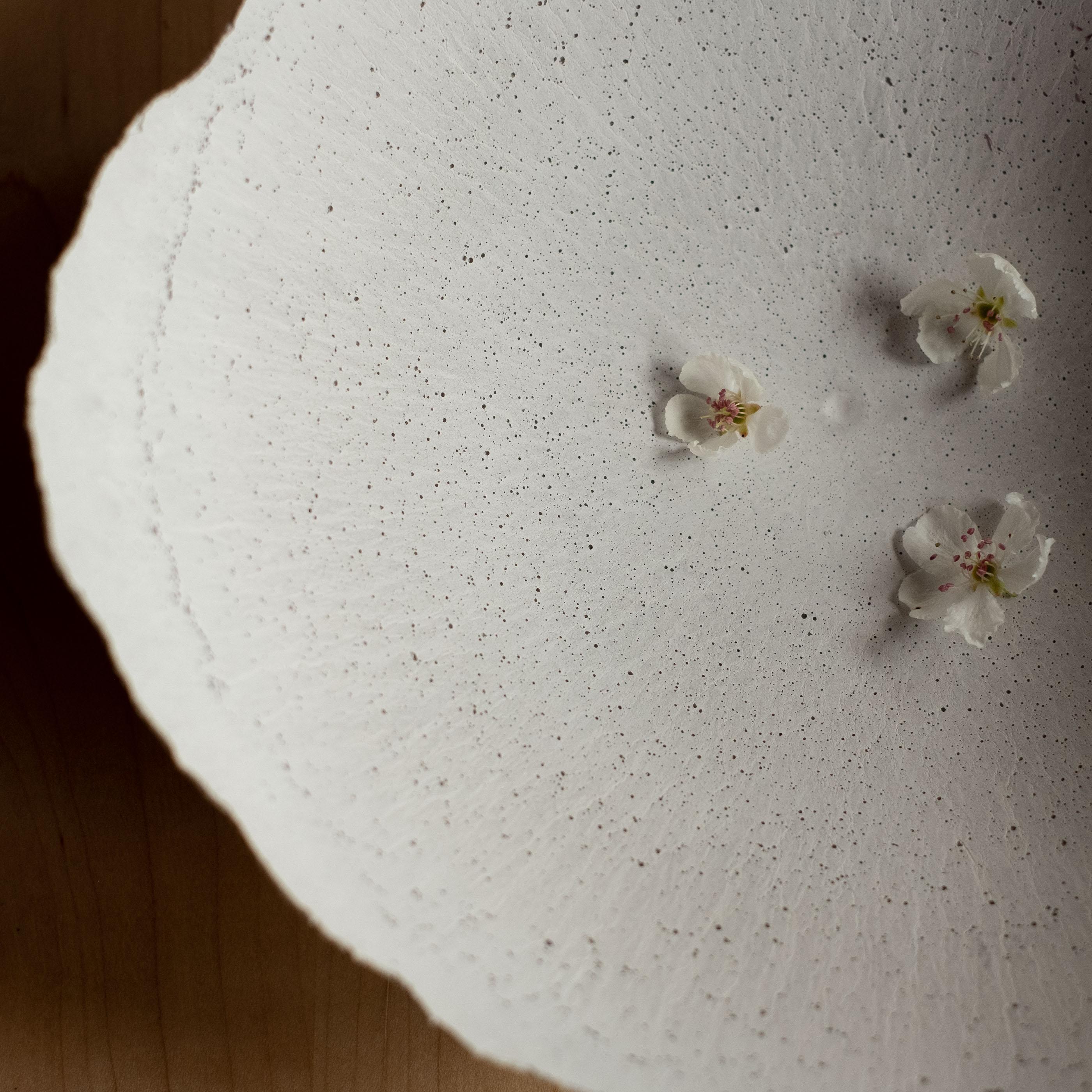 Handmade Cast Concrete Bowl in Grey by UME Studio In New Condition For Sale In Oakland, CA