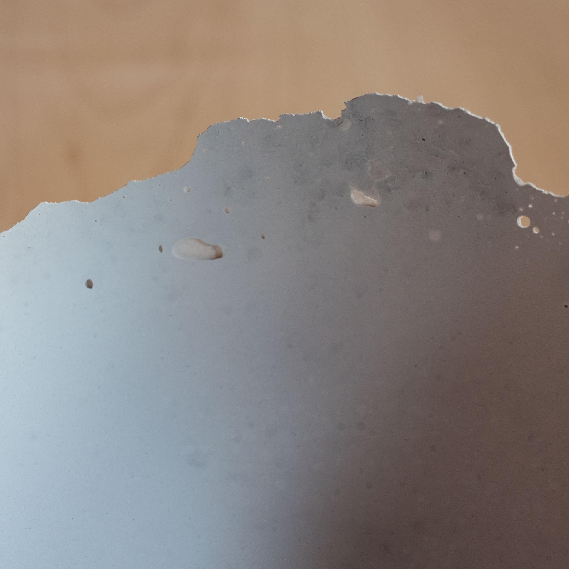 Handmade Cast Concrete Bowl in Grey by UME Studio In New Condition For Sale In Oakland, CA