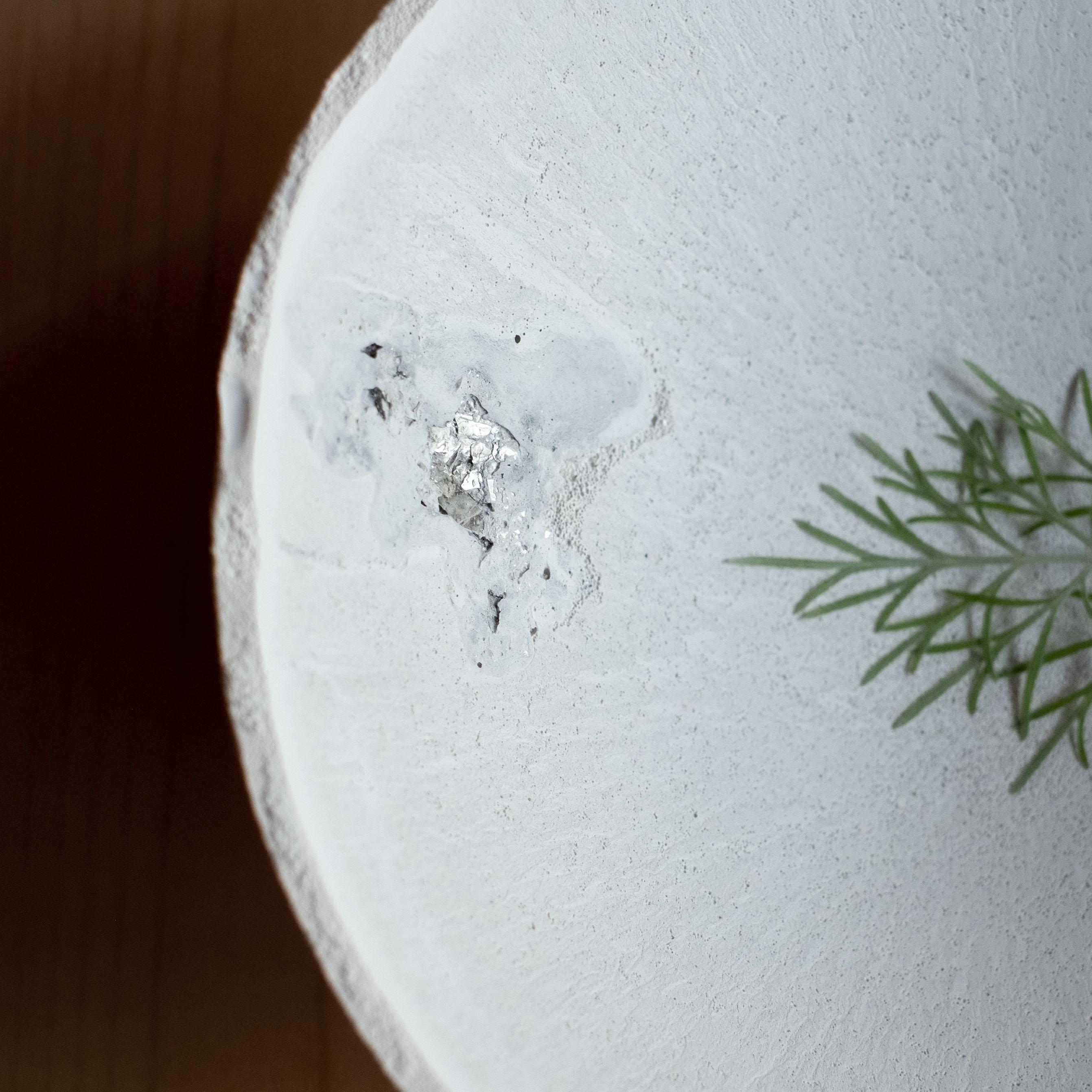 Handmade Cast Concrete Bowl in Grey by UME Studio In New Condition For Sale In Oakland, CA