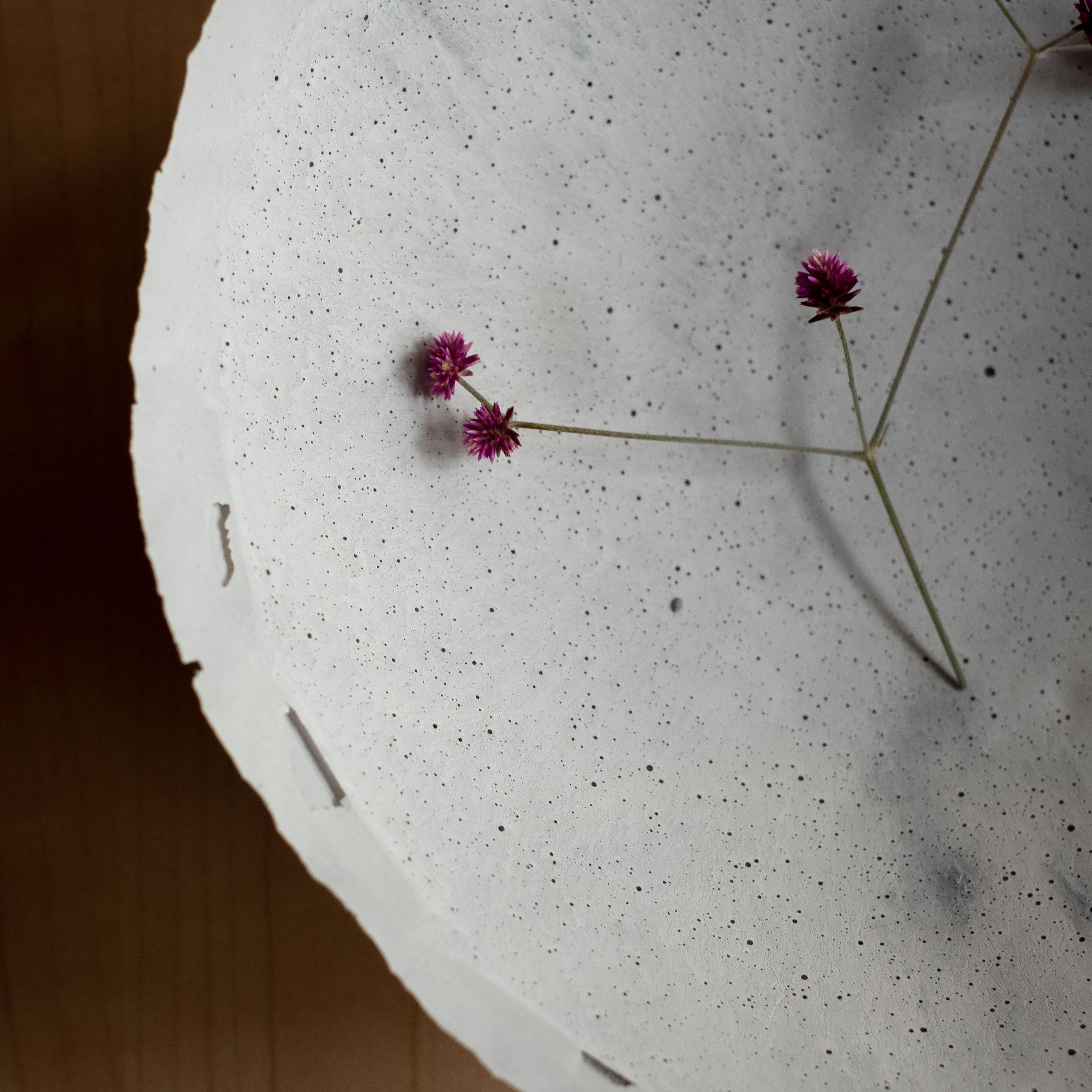 Handgefertigte Schale aus Gussbeton in Grau von UME Studio (Gegossen) im Angebot