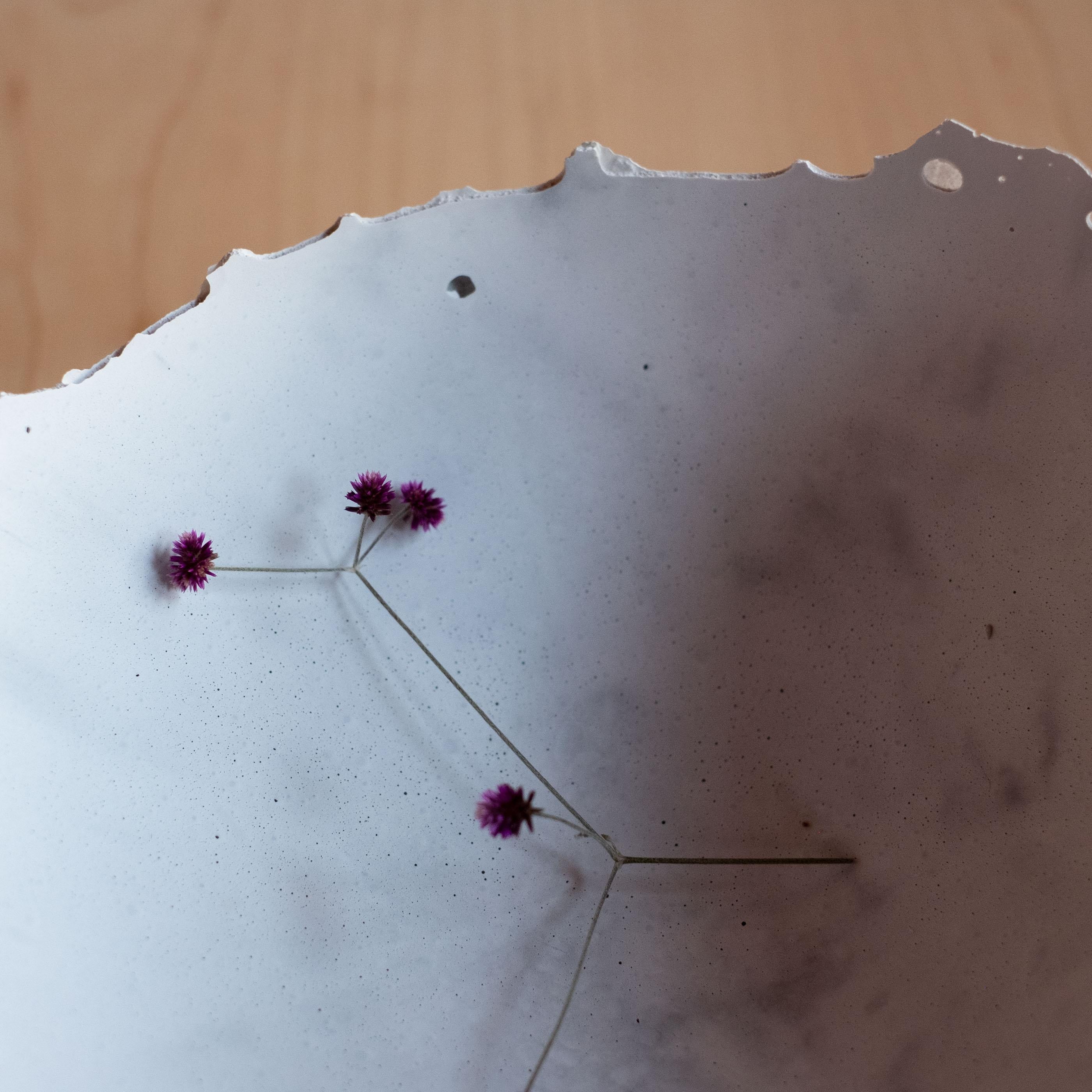Handmade Cast Concrete Bowl in Grey by UME Studio In New Condition For Sale In Oakland, CA