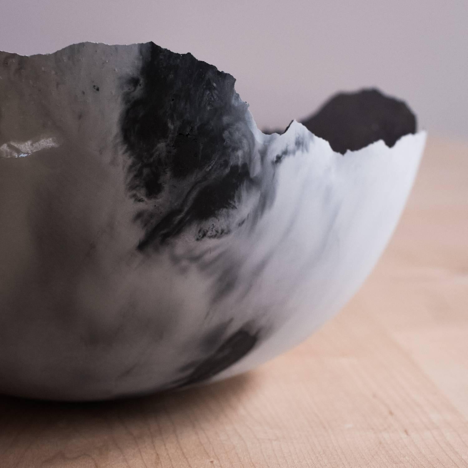 XXIe siècle et contemporain Bol en béton moulé gris fait à la main par UMÉ Studio en vente