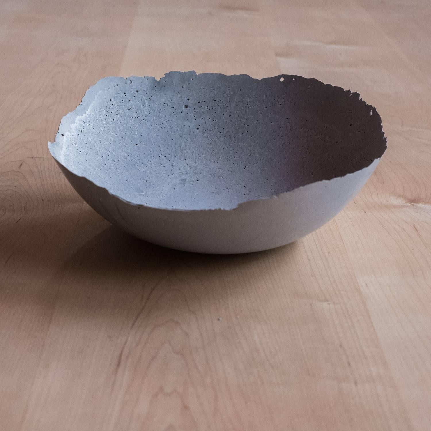 Handmade Cast Concrete Bowl in Grey by UMÉ Studio 1