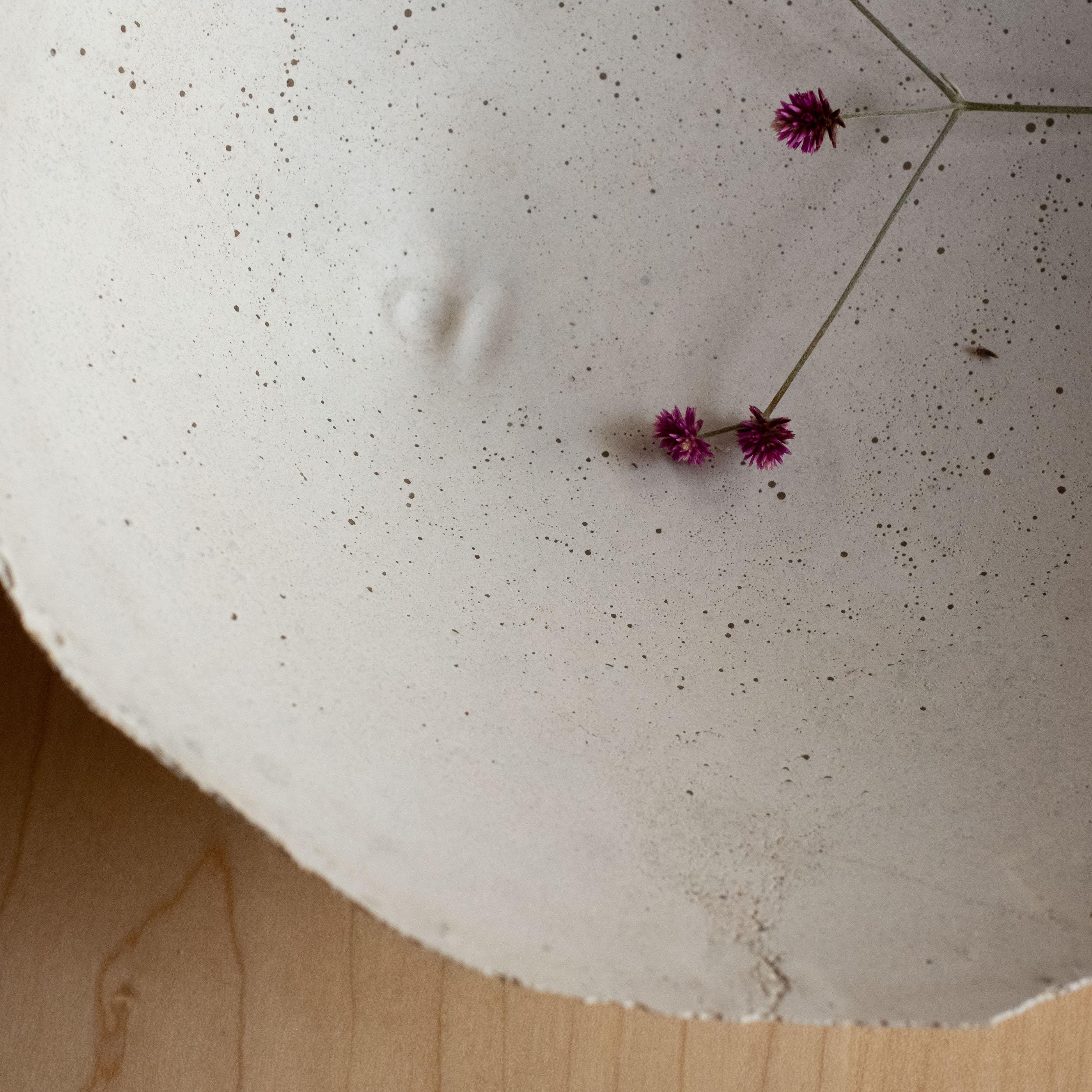 Handgefertigte Schale aus Gussbeton in Grau von UMÉ Studio (21. Jahrhundert und zeitgenössisch) im Angebot