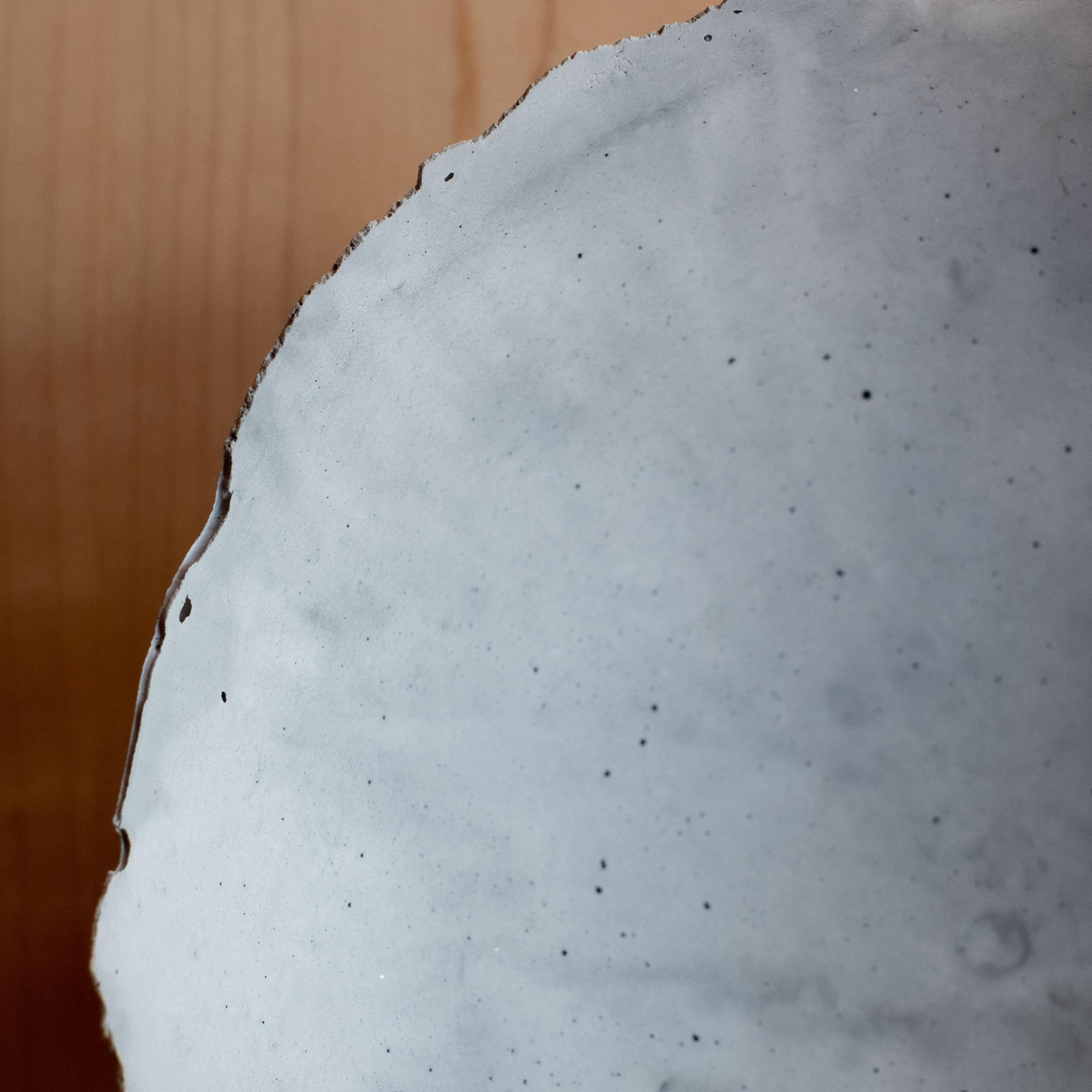 Handmade Cast Concrete Bowl in Grey by UME Studio For Sale 1