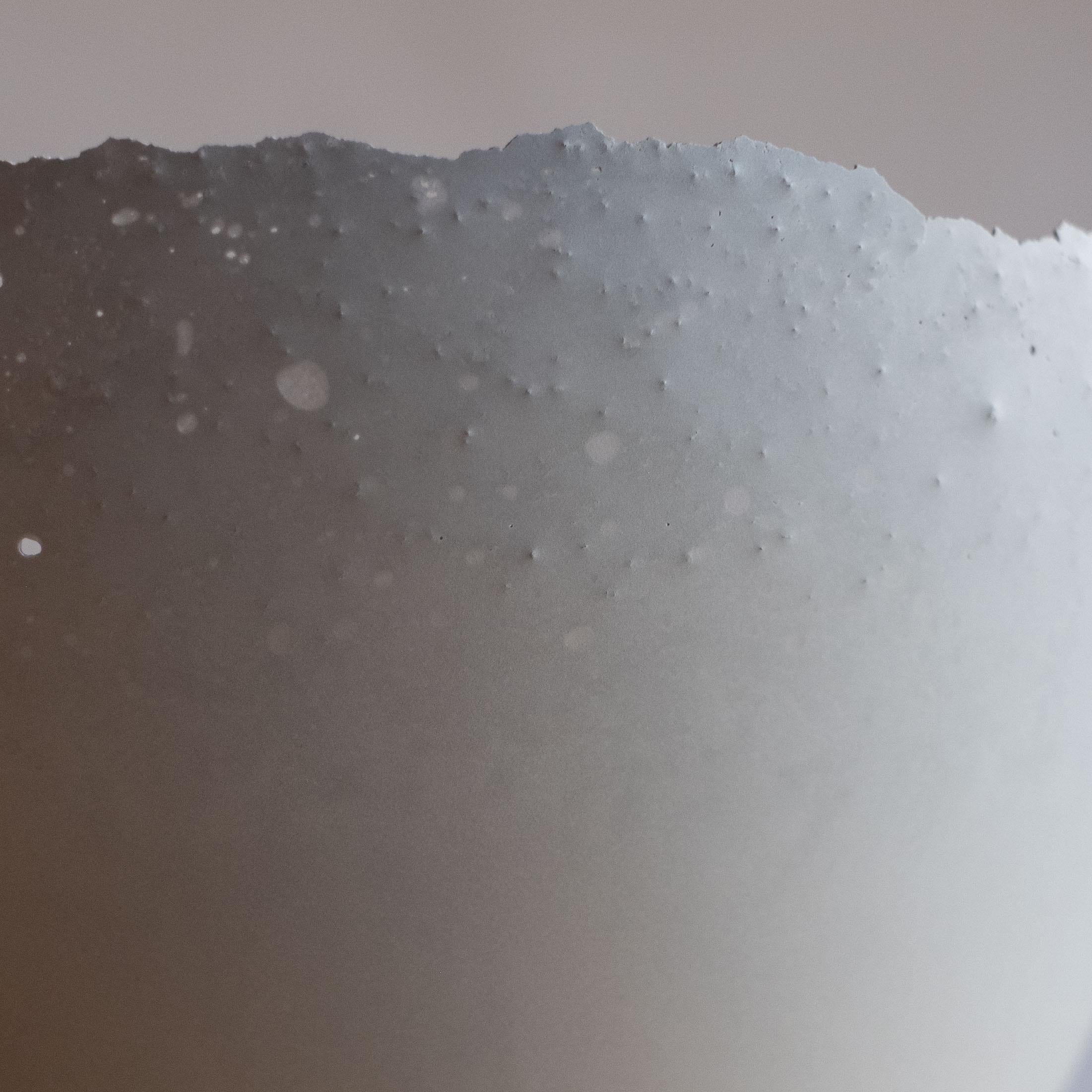 Handmade Cast Concrete Bowl in Grey by UME Studio For Sale 1