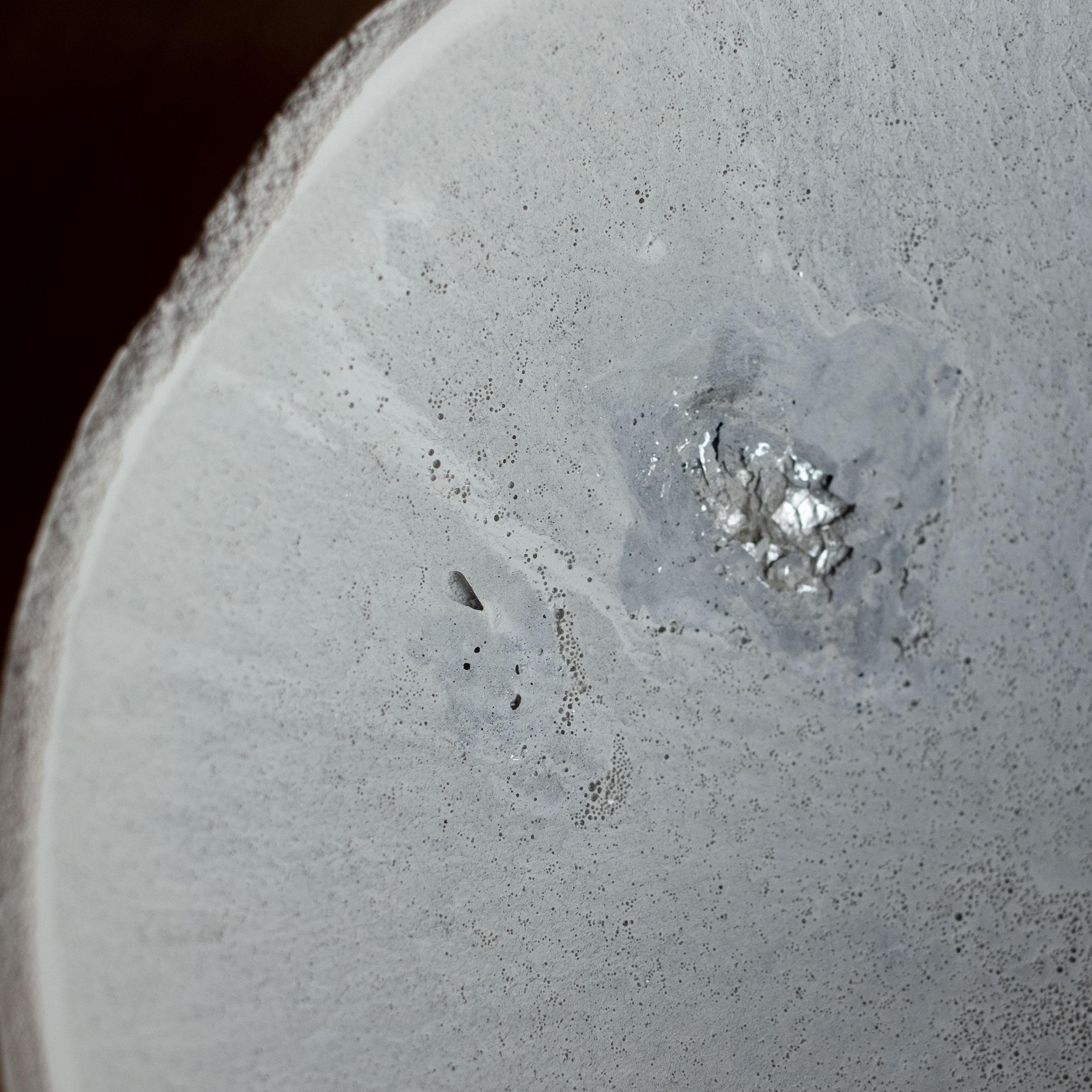 Handmade Cast Concrete Bowl in Grey by UME Studio For Sale 1