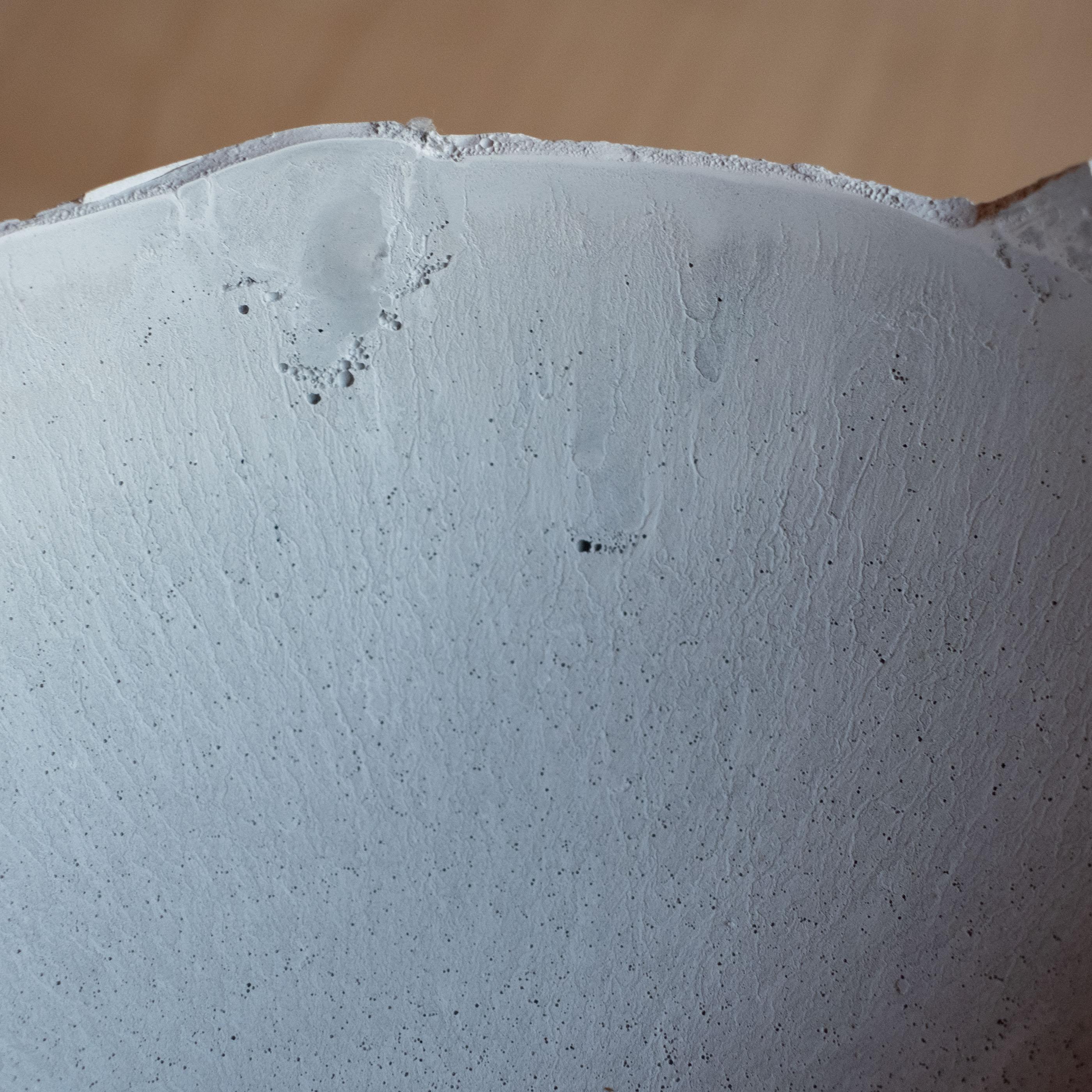 Handmade Cast Concrete Bowl in Grey by UME Studio For Sale 1