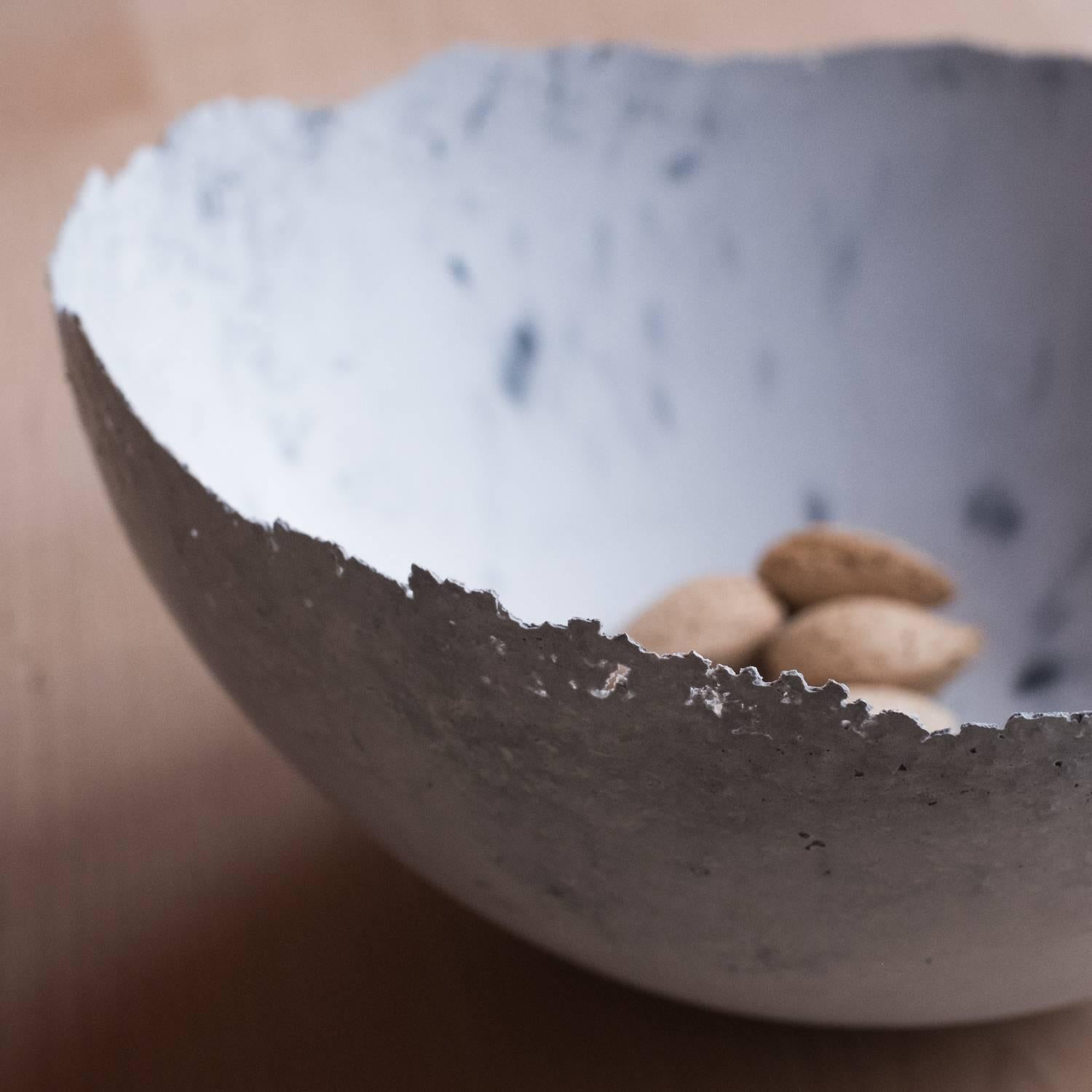 Handmade Cast Concrete Bowl in Grey by UMÉ Studio 1