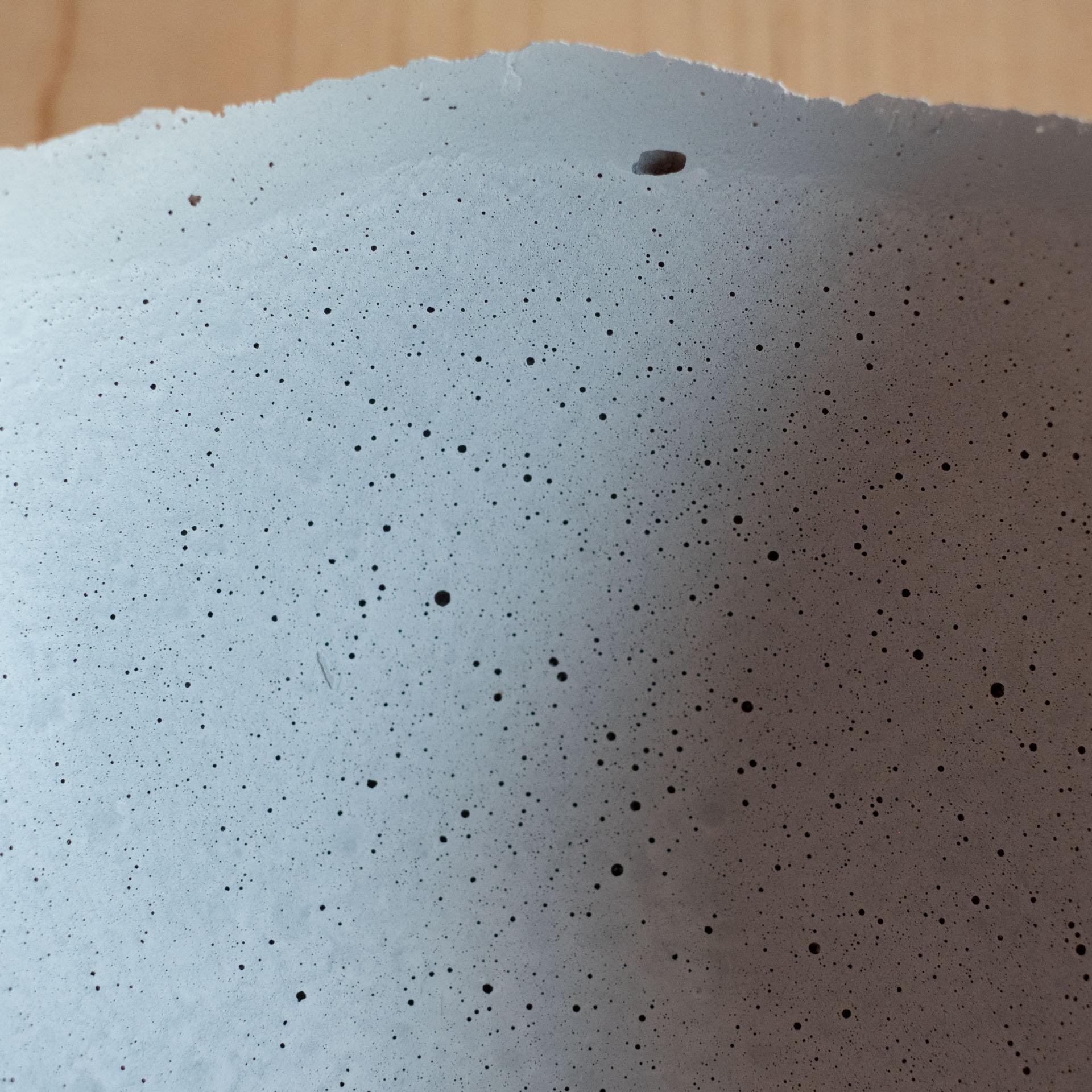 Handmade Cast Concrete Bowl in Grey by UME Studio For Sale 2