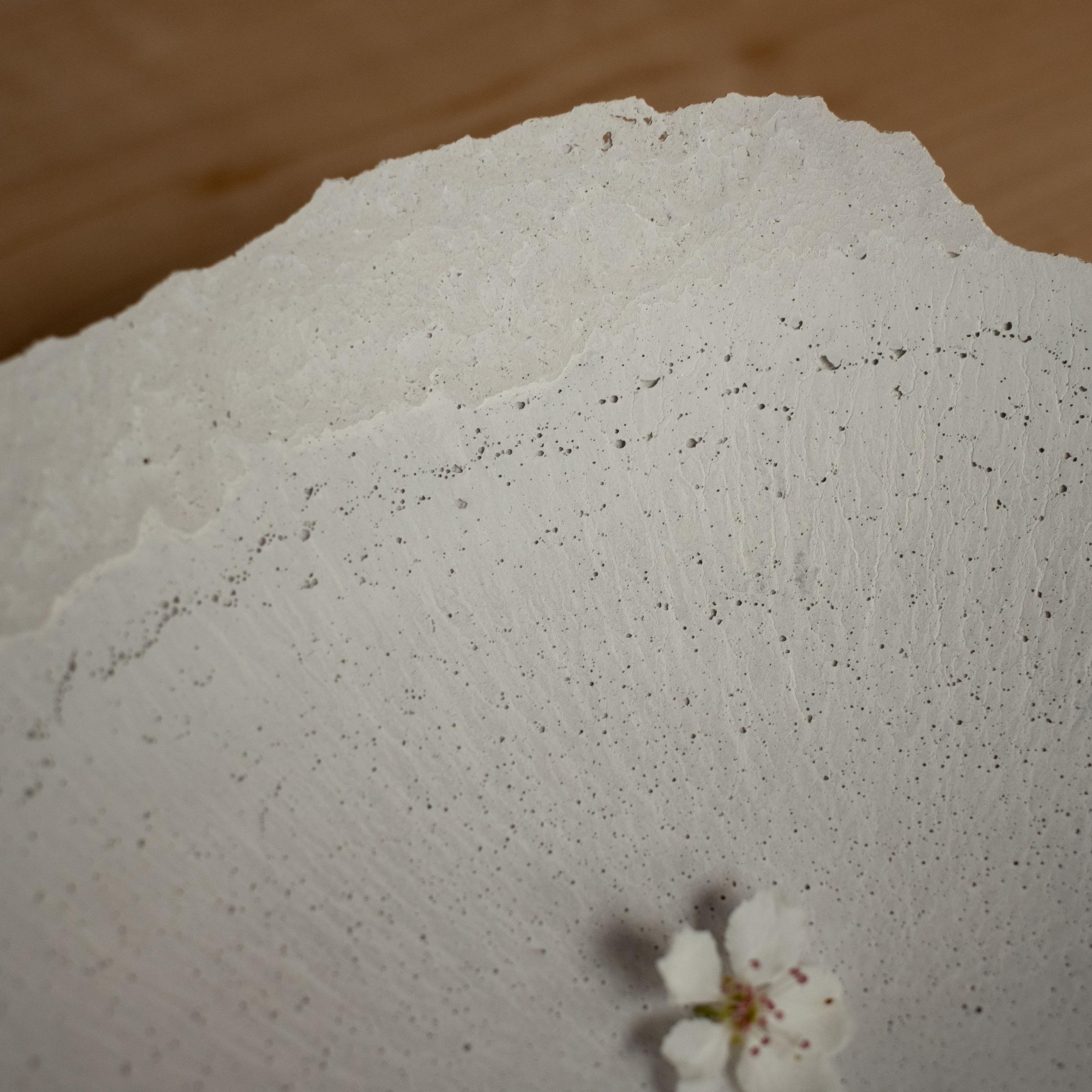 Handmade Cast Concrete Bowl in Grey by UME Studio For Sale 2