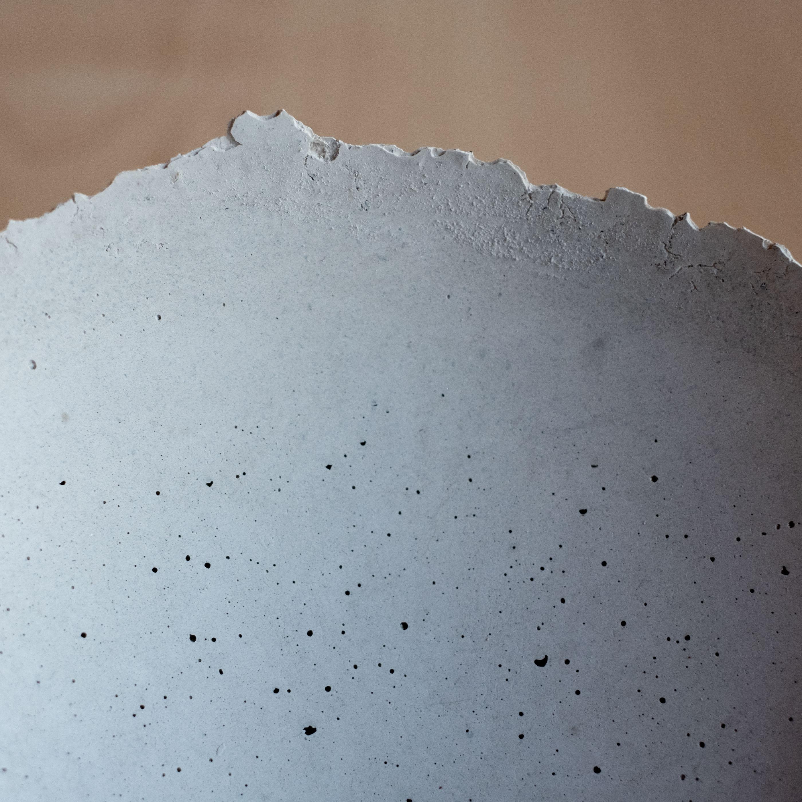 Handmade Cast Concrete Bowl in Grey by UME Studio For Sale 2