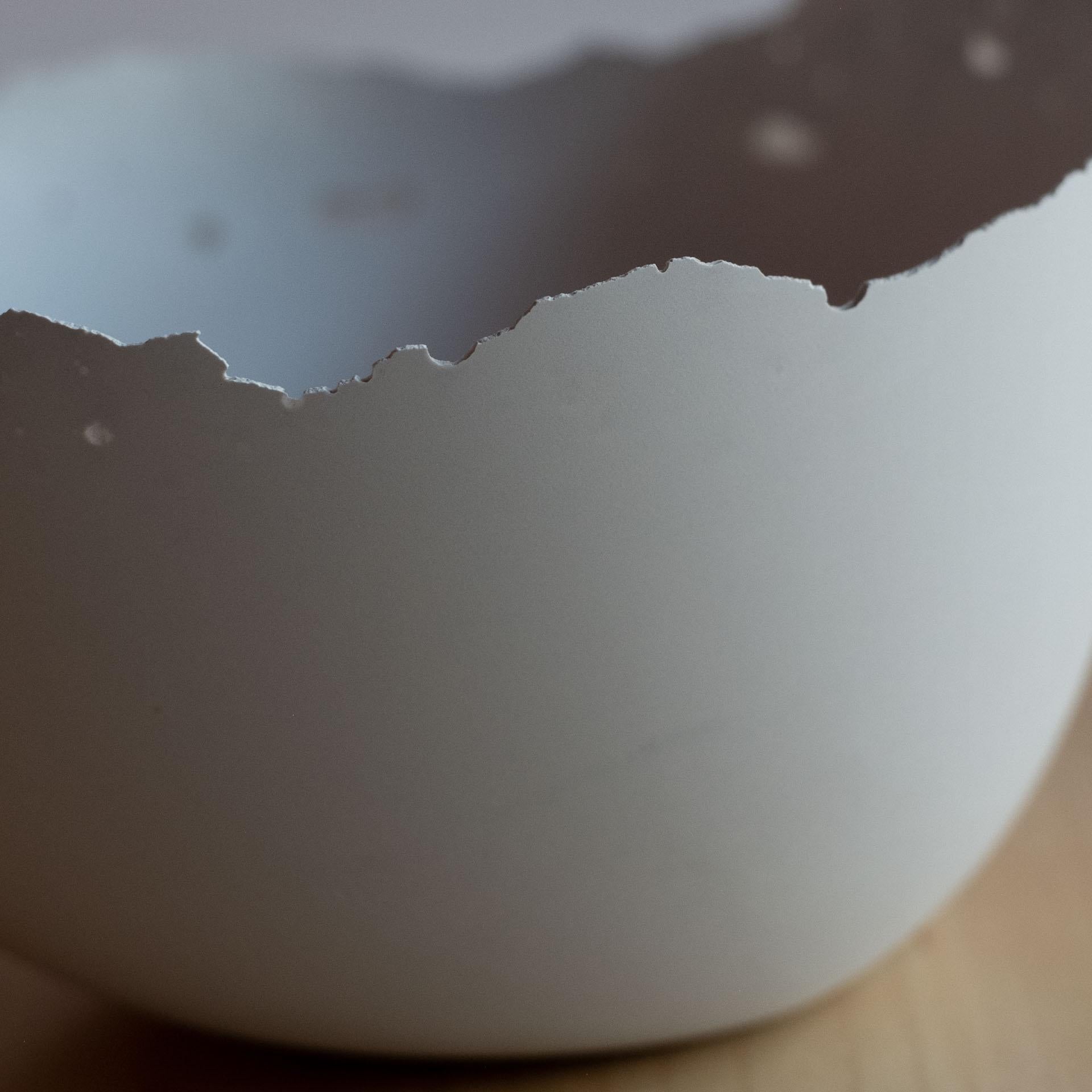 Handmade Cast Concrete Bowl in Grey by UME Studio For Sale 2