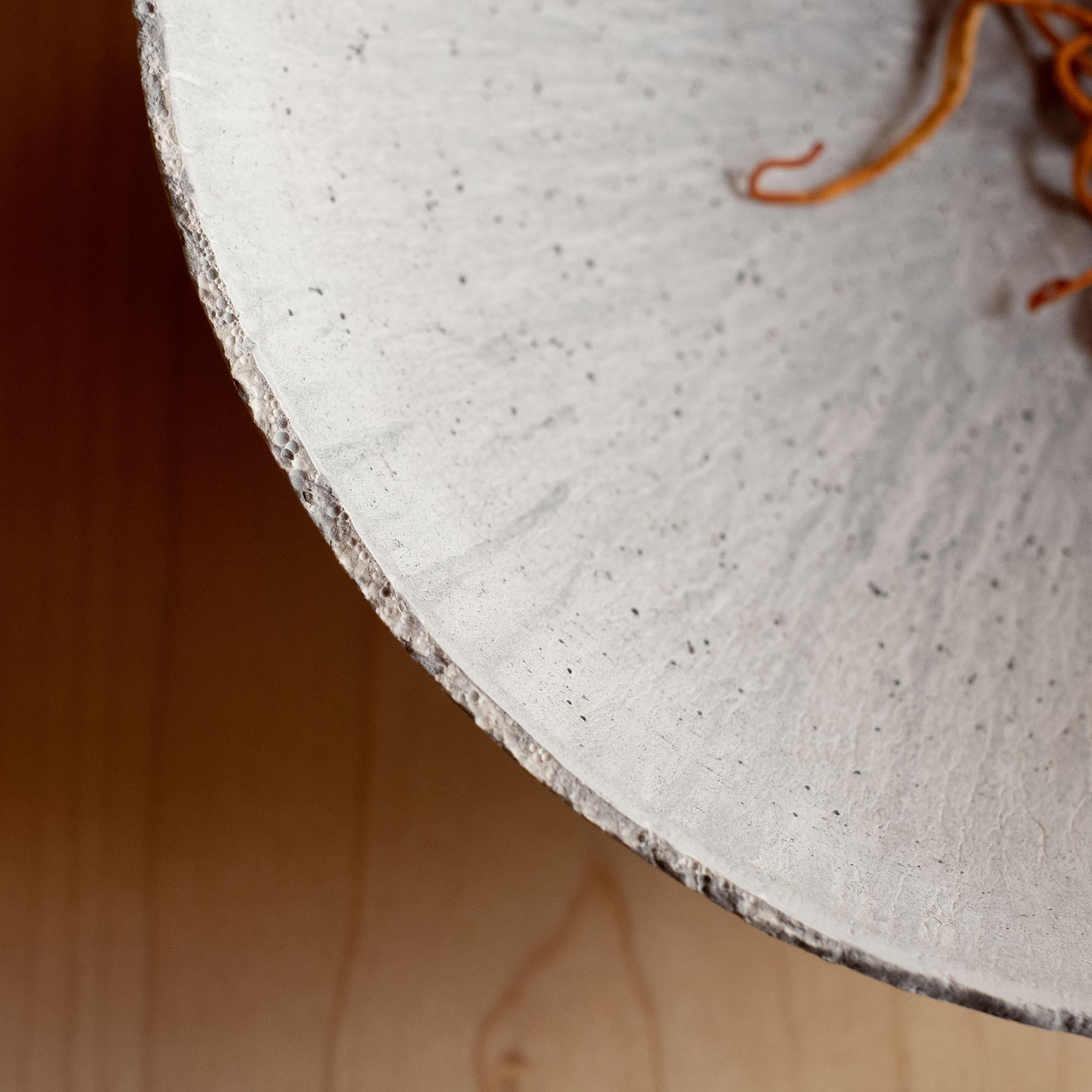 Handmade Cast Concrete Bowl in Grey by UME Studio For Sale 2