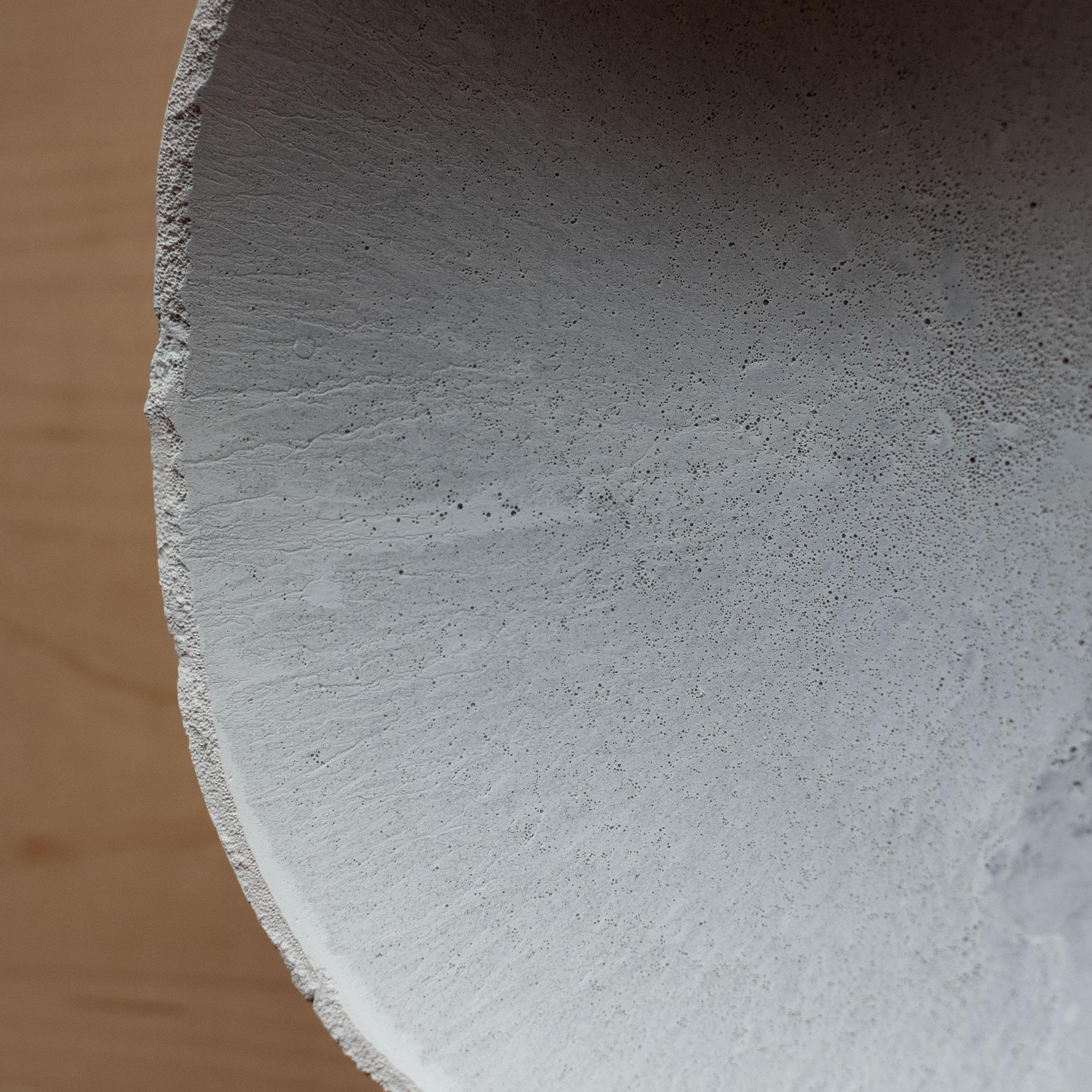 Handmade Cast Concrete Bowl in Grey by UME Studio For Sale 2
